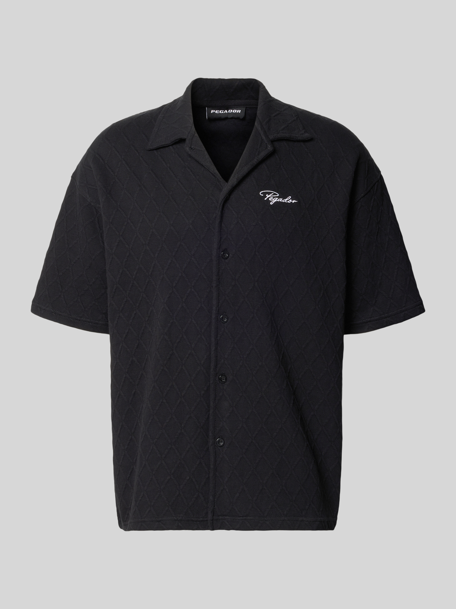 Pegador - Herren Freizeithemd - Regular Fit - Schwarz - M