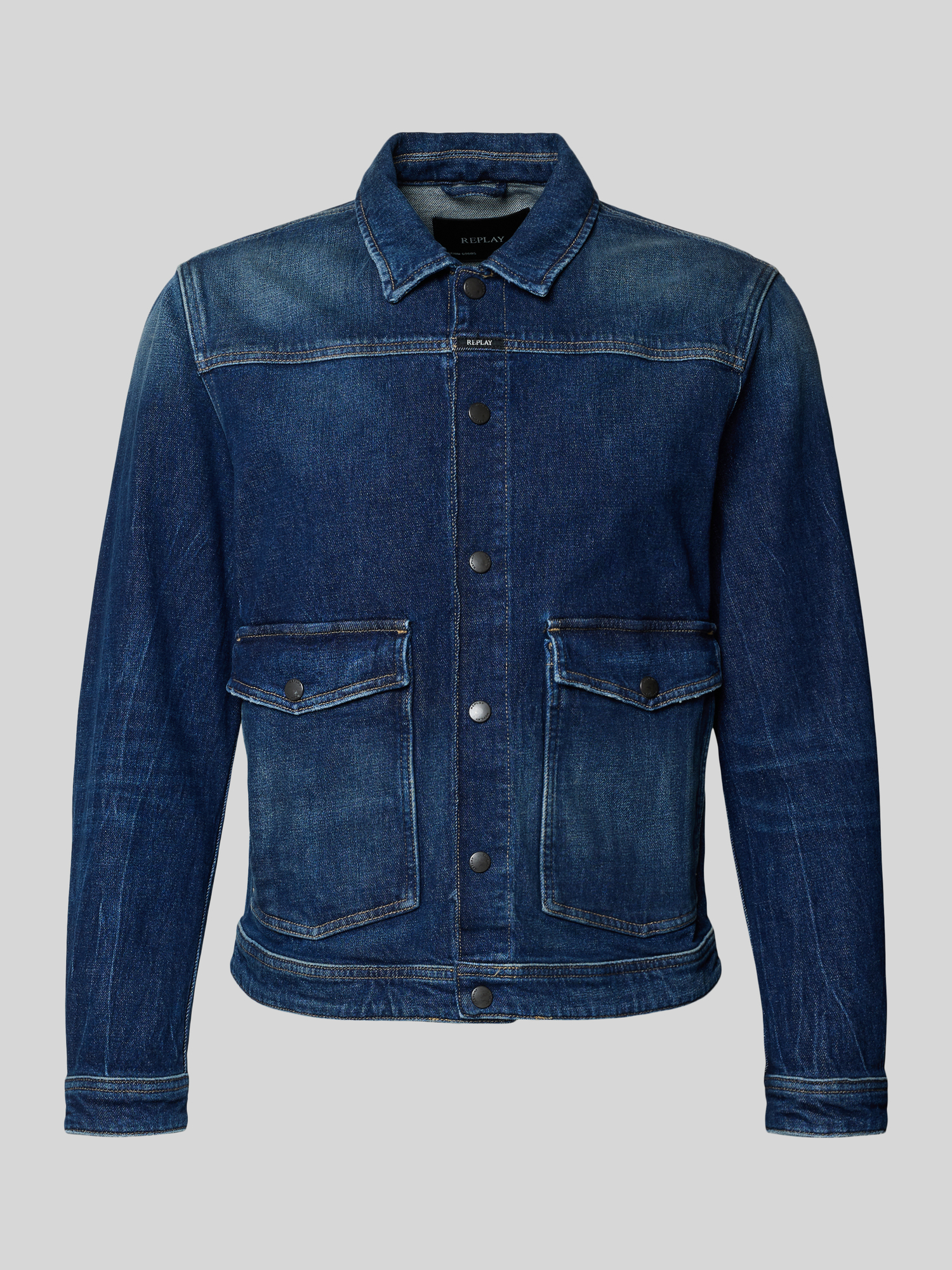 Replay Herren Jeansjacke Gr. XL Blau
