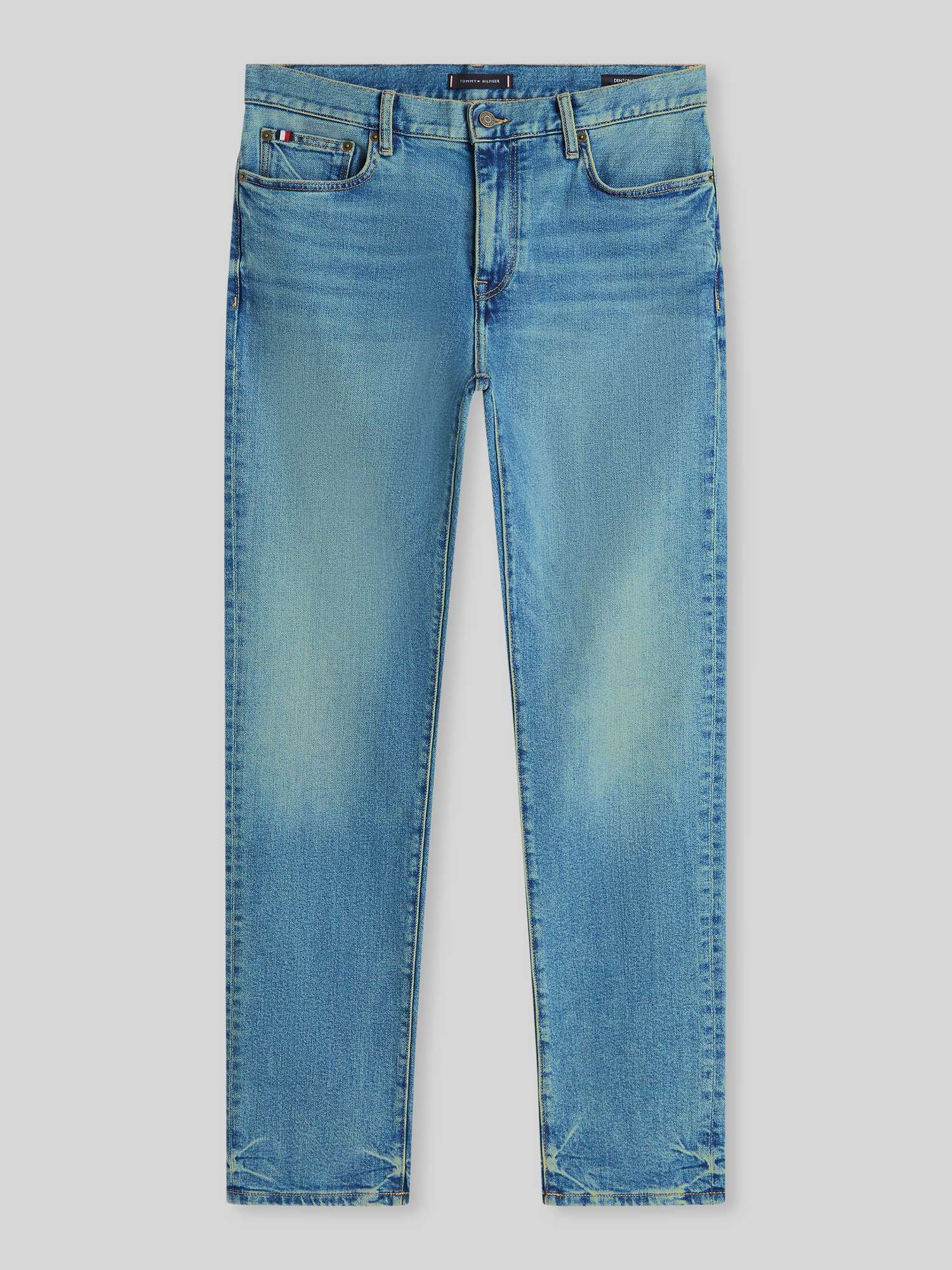 Tommy Hilfiger Herren Straight Leg Jeans - Jeansblau - Größe 34/32