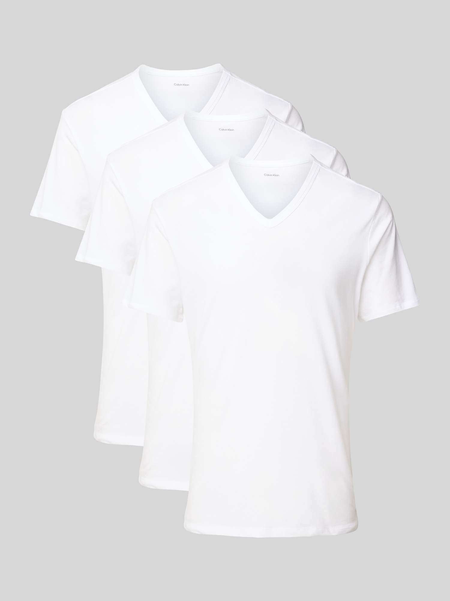 Calvin Klein Underwear Herren Weiß T-Shirt-Set Lv00nb4186 Slim Groß - Image 8