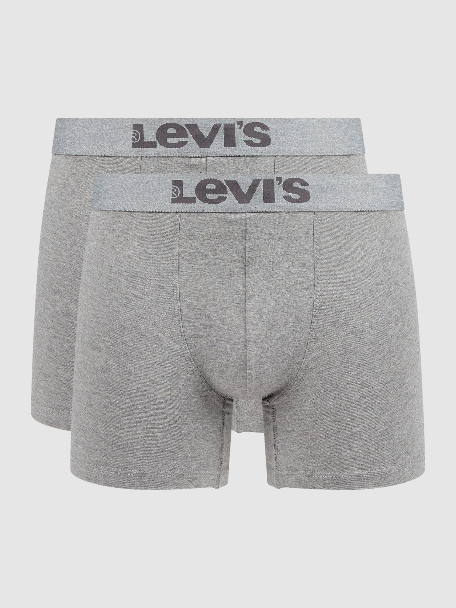 Levi's® Herren Trunks Baumwolle Elasthan Gr. S Mittelgrau Melange