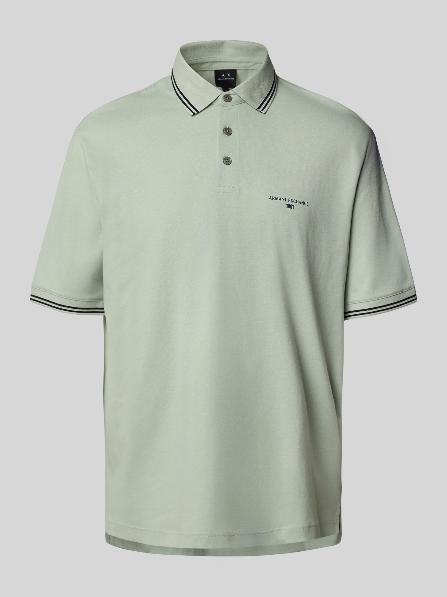 Armani Exchange - Herren Poloshirt - Baumwolle - Mint - L