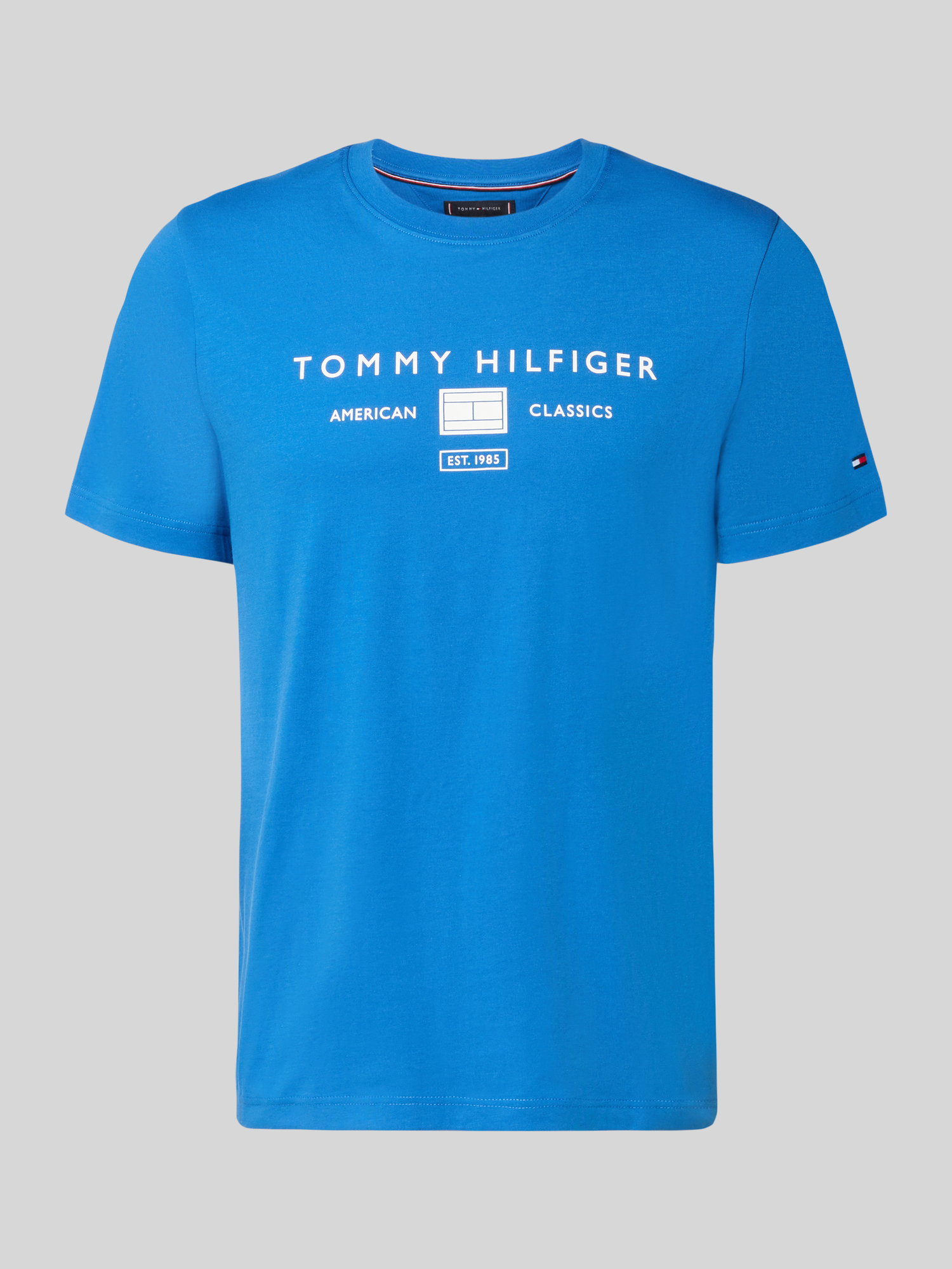 Tommy Hilfiger - T-Shirt - Herren - S - Royal - Baumwolle