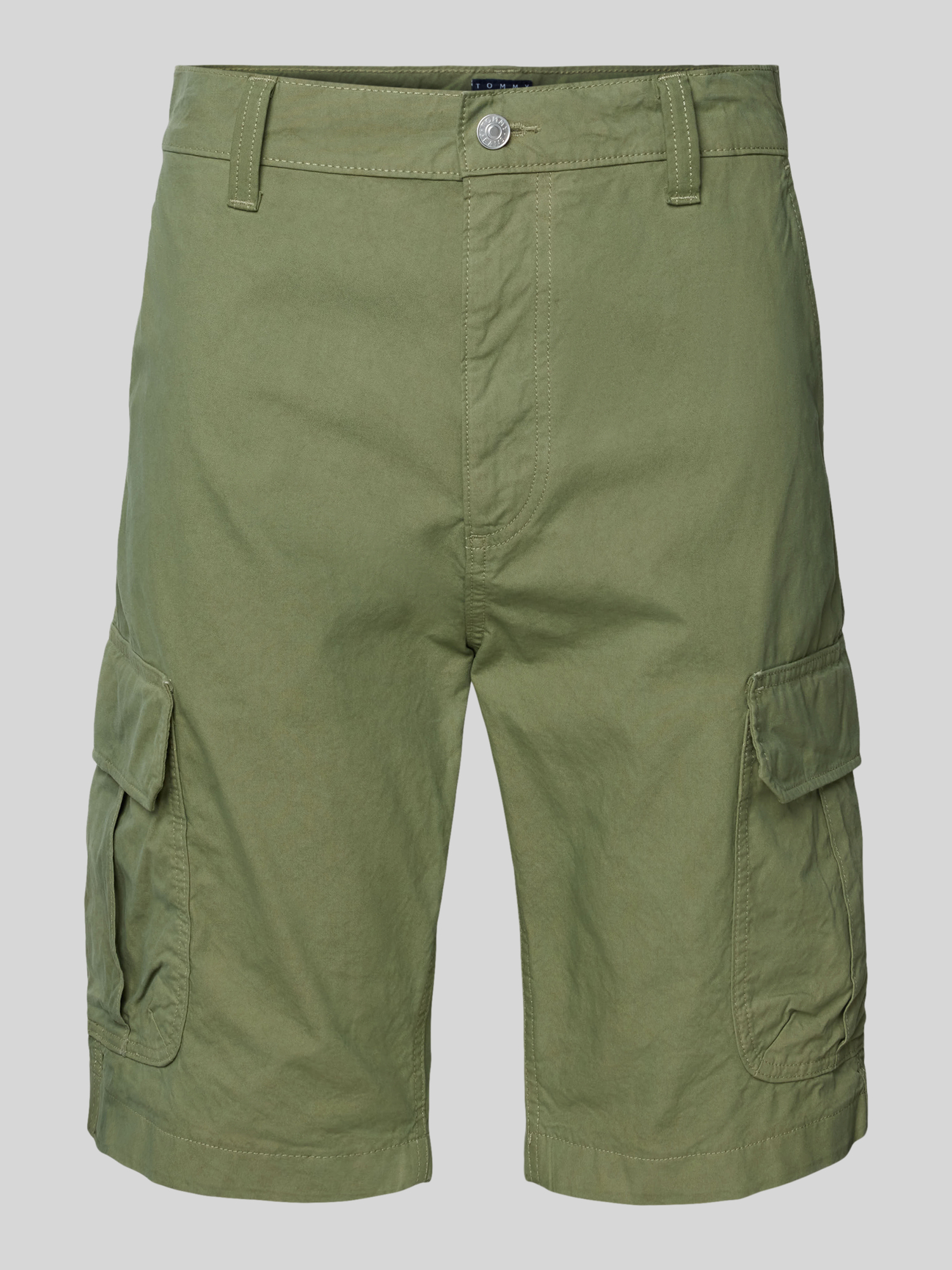 Tommy Jeans - Herren - Bermuda Shorts - 31 - Oliv - Baumwolle