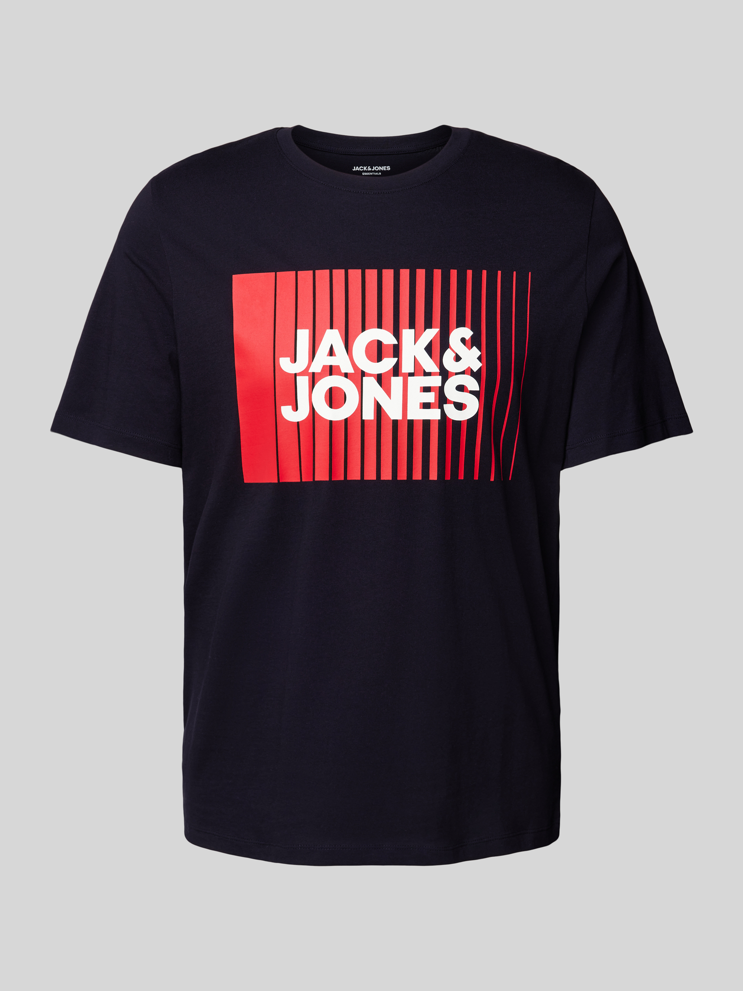 Jack & Jones Herren T-Shirt Gr. XL Schwarz Baumwolle