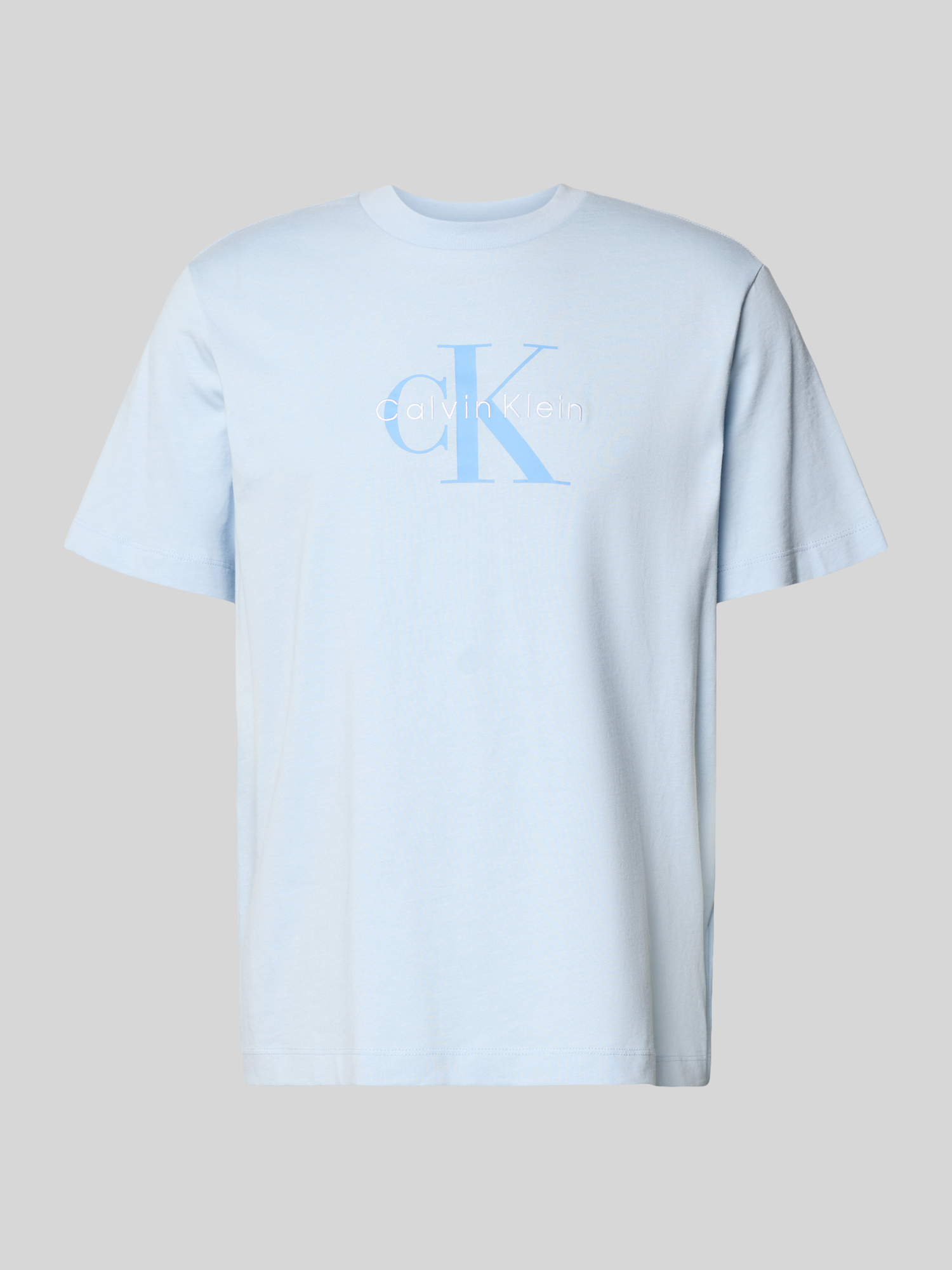 Calvin Klein Jeans - Herren T-Shirt - Baumwolle - Blau - XL