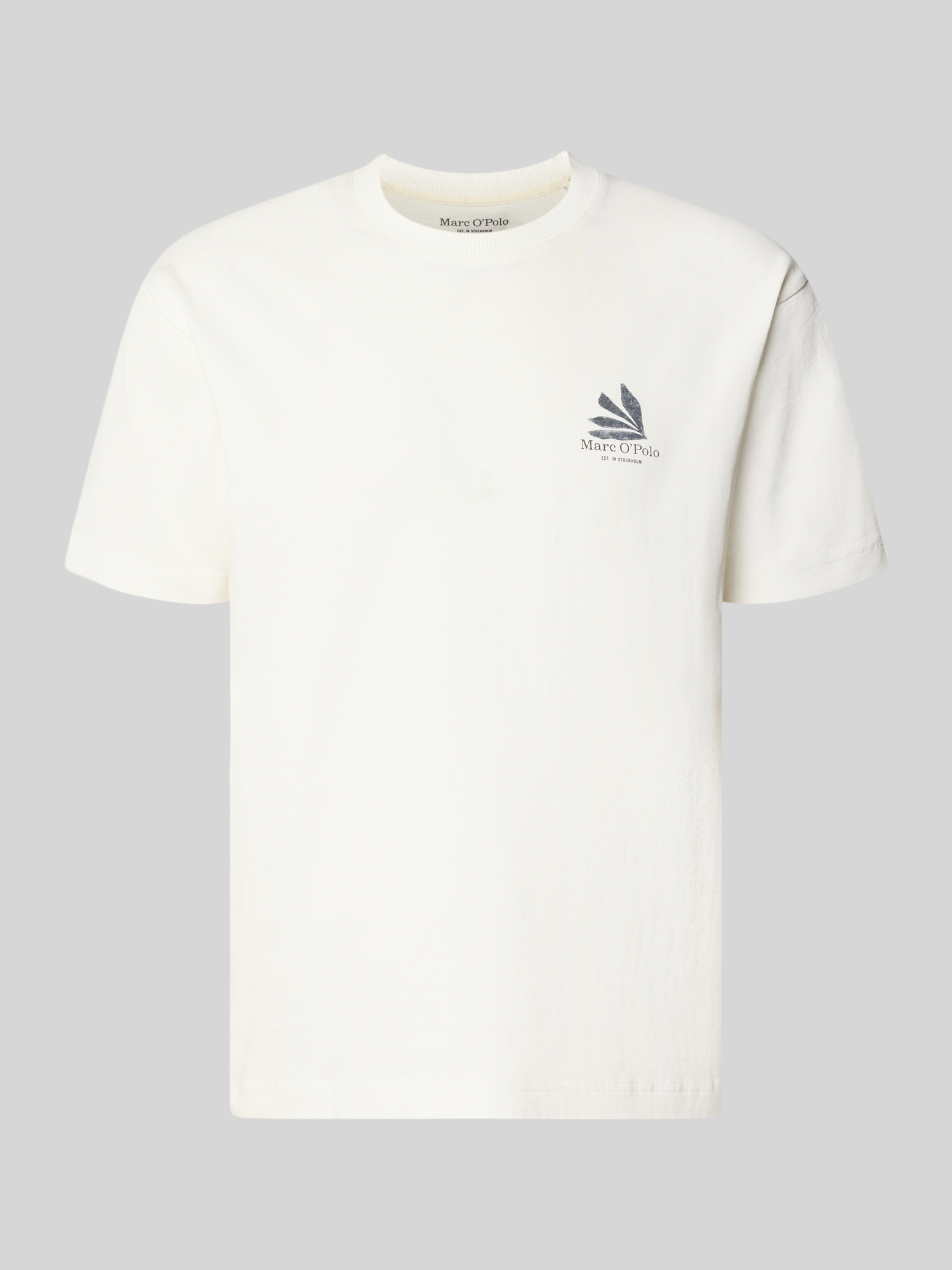 Marc O'Polo Herren T-Shirt - Baumwolle - Offwhite - XXL - Bild 2