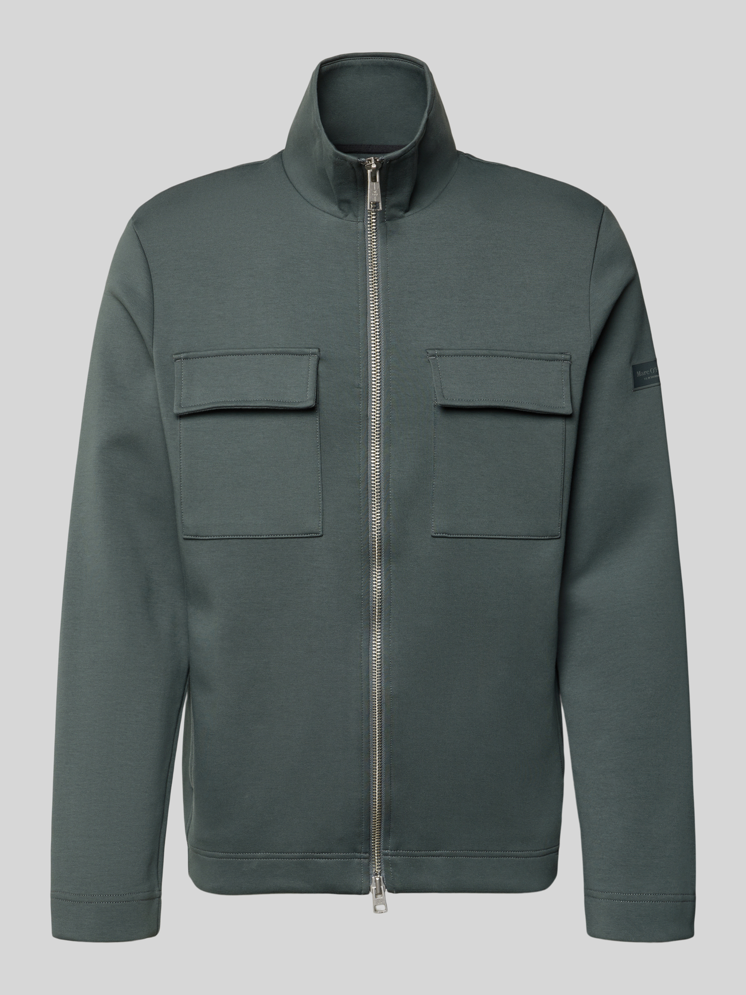 Marc O'Polo Herren Sweatjacke Regular Fit Oliv L