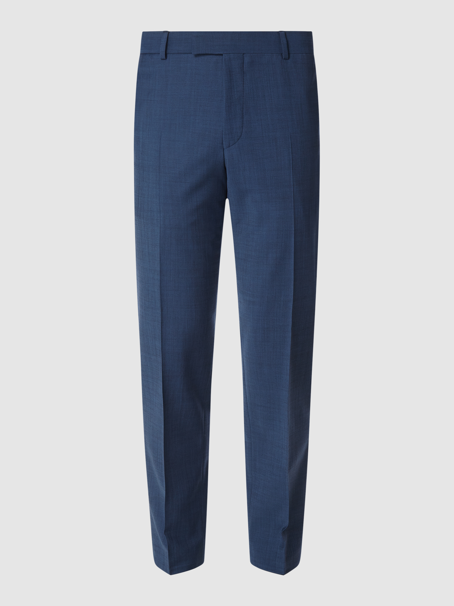 Strellson Herren Anzughose Schurwolle Stretch Blau Größe 56