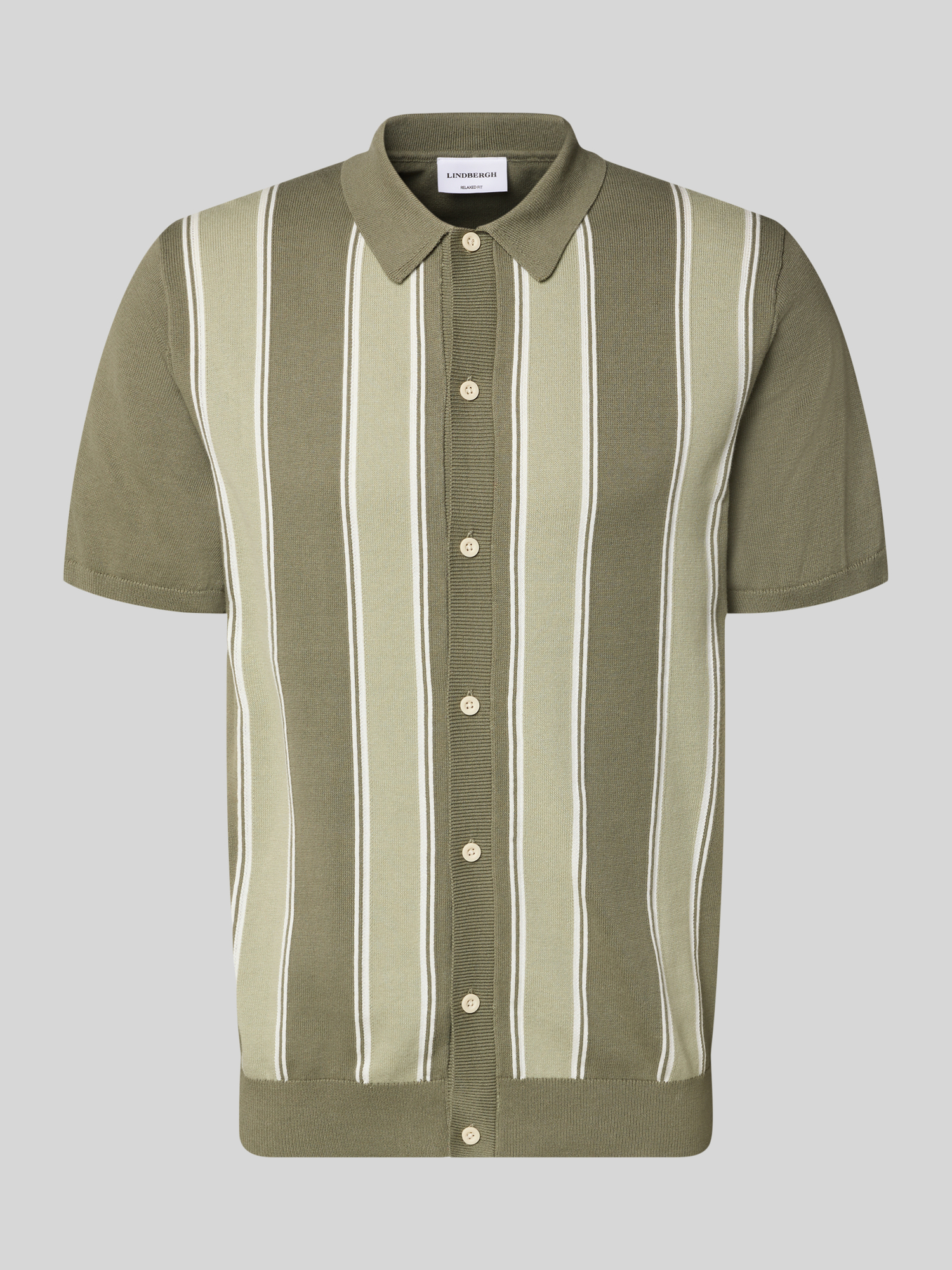 Lindbergh Herren Poloshirt - Oliv - Größe M