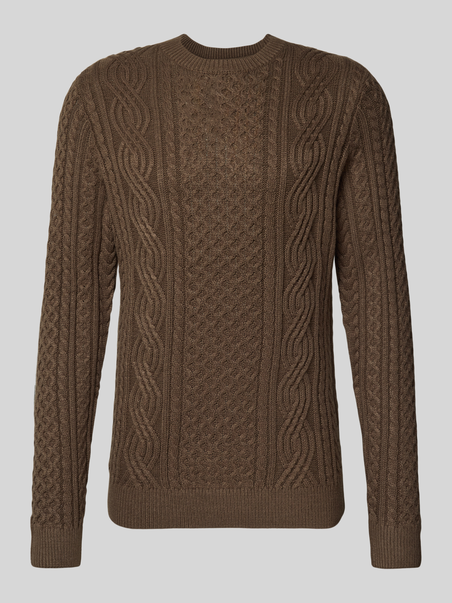 Jack & Jones Premium Herren Pullover Rundhals Baumwolle Oliv XL