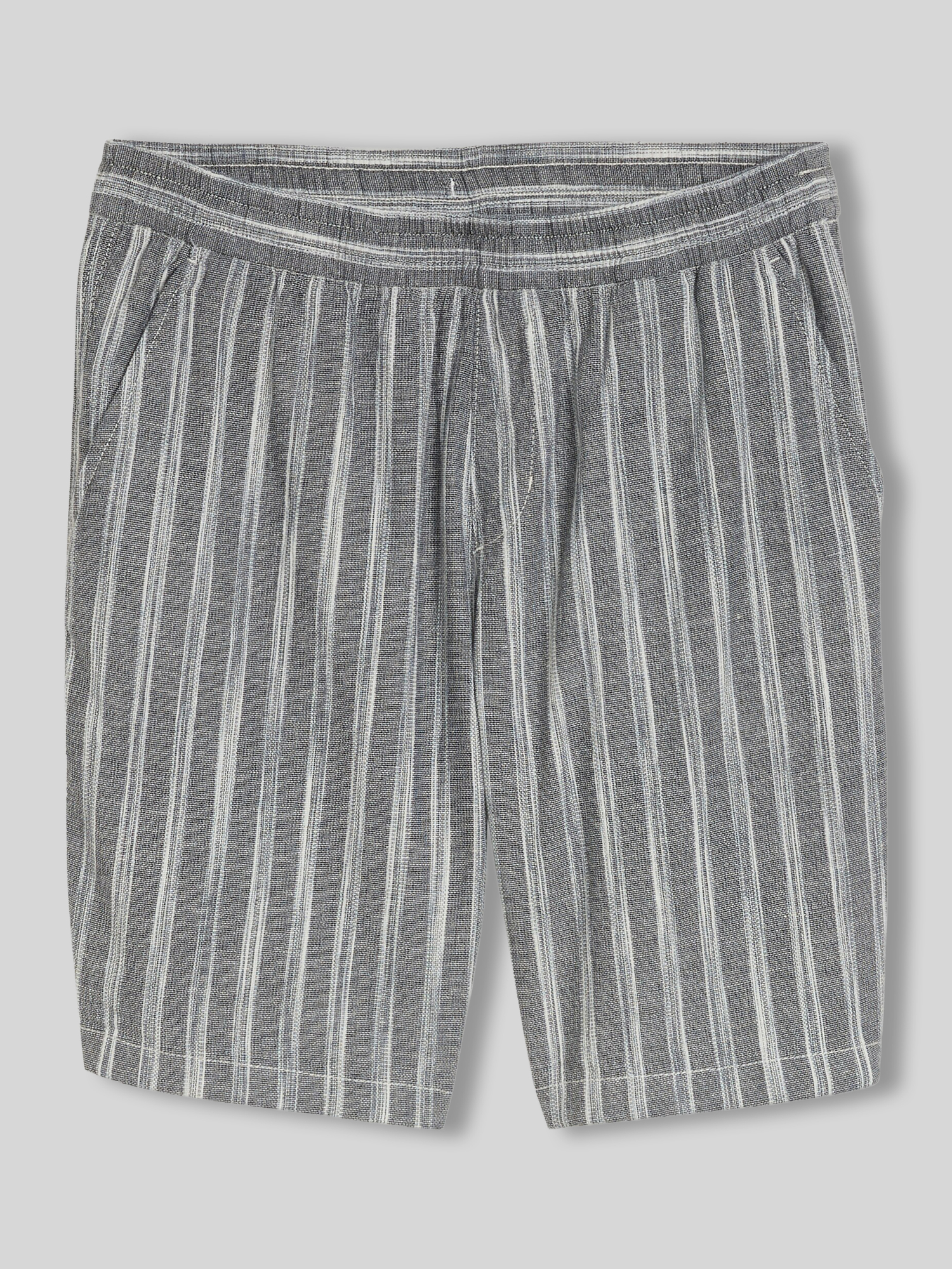Tom Tailor Denim - Herren Sweatshorts - Baumwolle Leinen Mix - Hellgrau - M