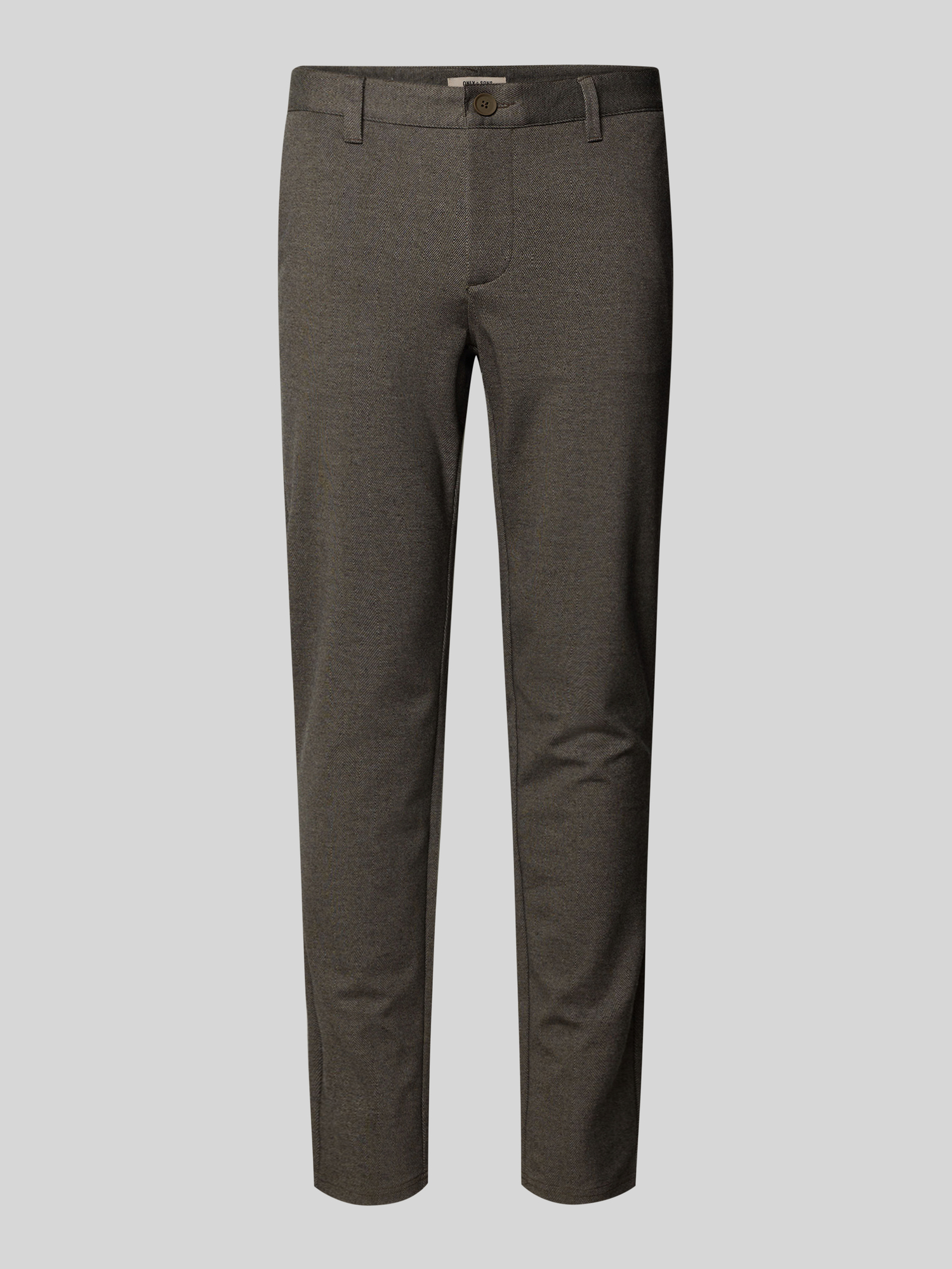 Only & Sons Herren Chinos Slim Fit Größe 29/34 Hellbraun Viskose-Mix