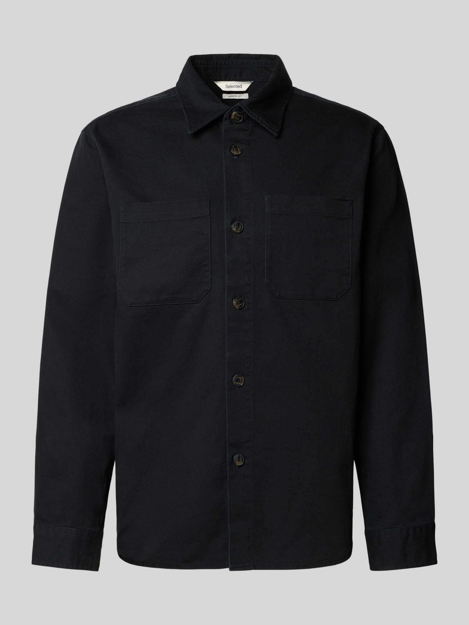 Selected Homme Hemdjacke - Baumwolle/Denim - Schwarz - XL