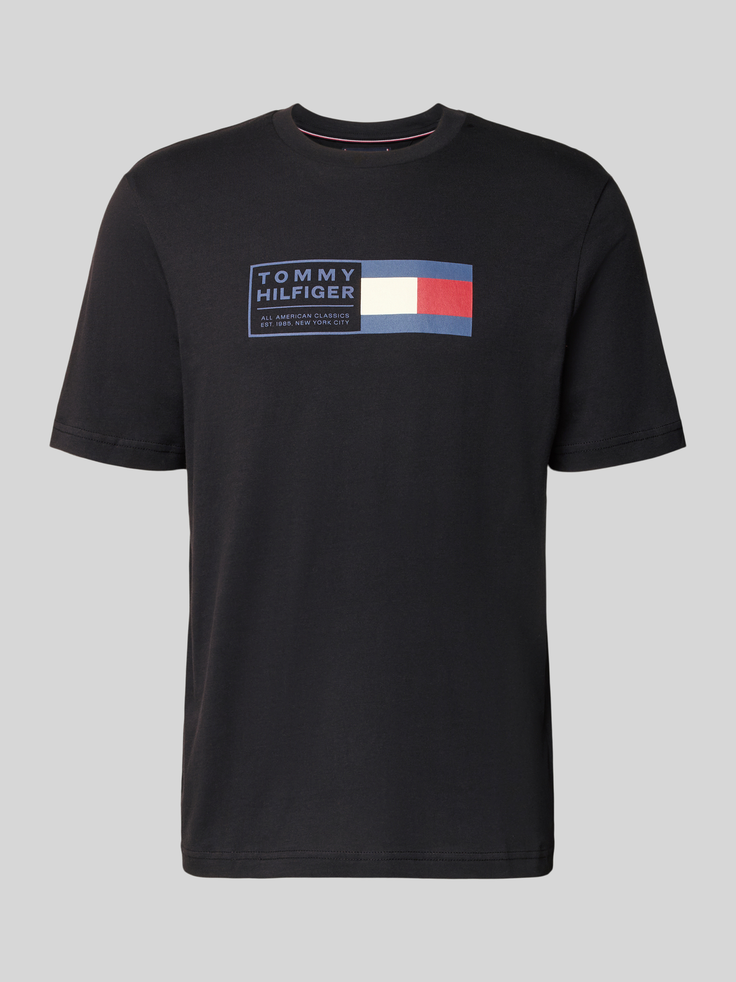 Tommy Hilfiger - T-Shirt - Herren - L - Schwarz