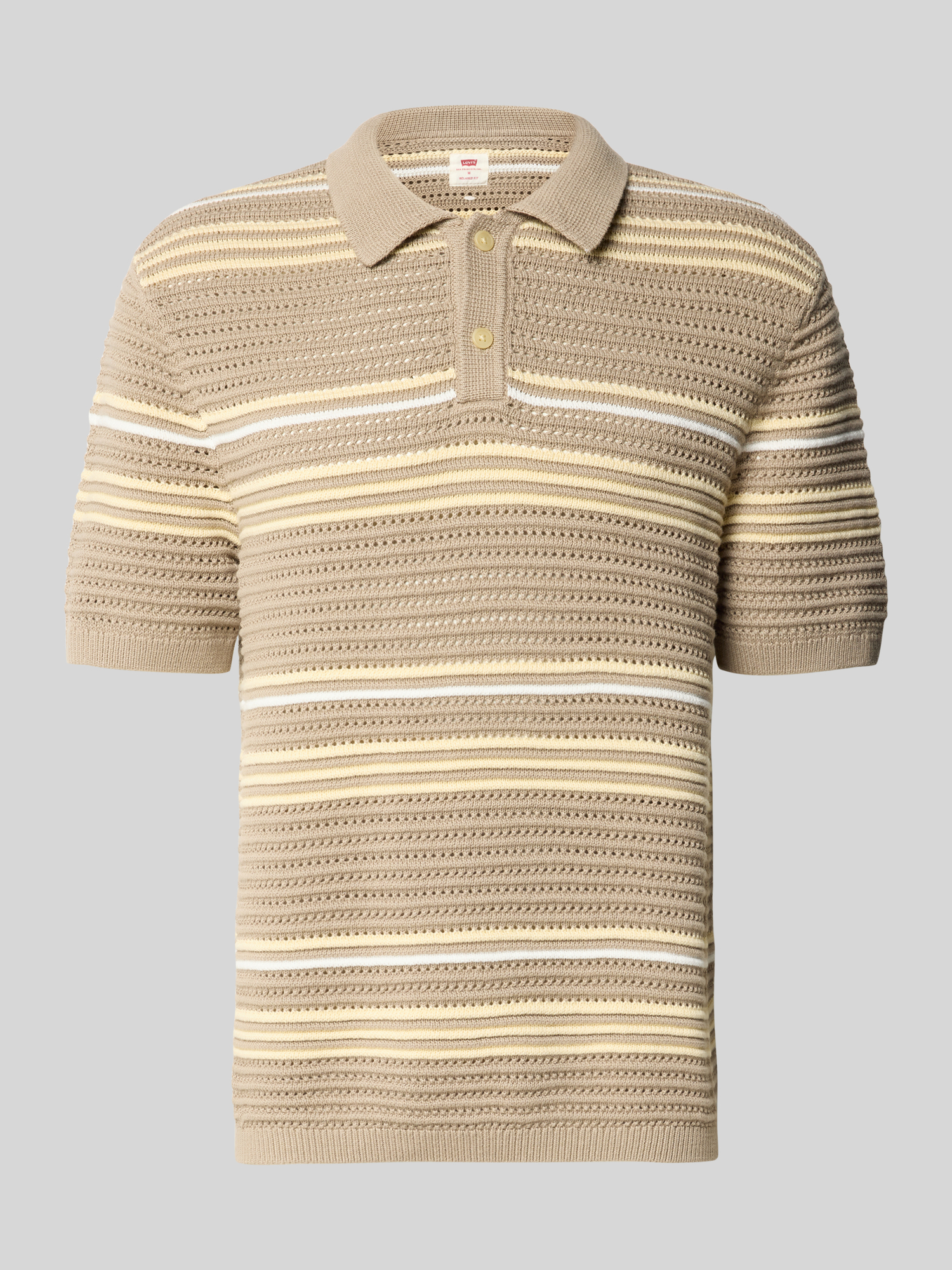 Levi's® Herren Poloshirt Gr. XL Beige