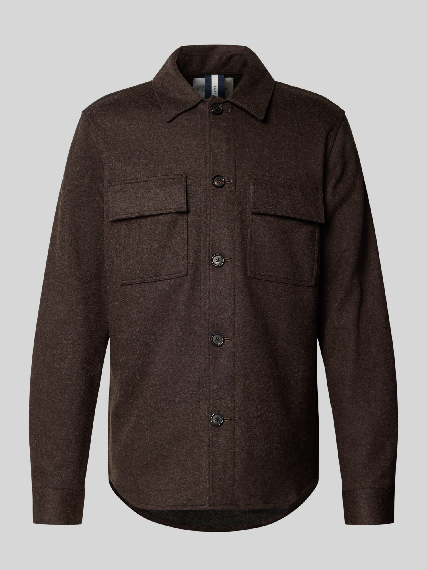 Profuomo Herren Dunkelbraun Freizeithemden, Braun, Gr. S