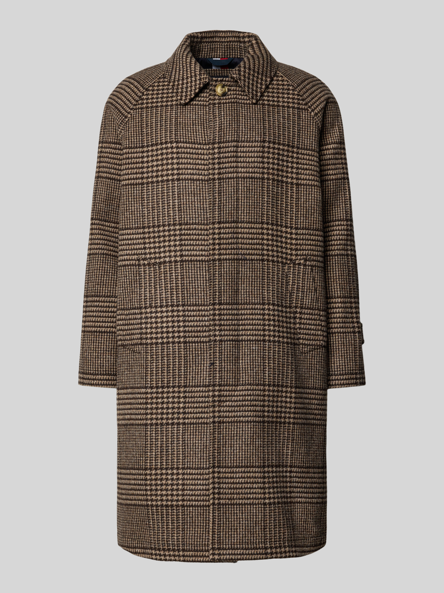 Tommy Hilfiger Herren Wollmantel XL Mittelbraun