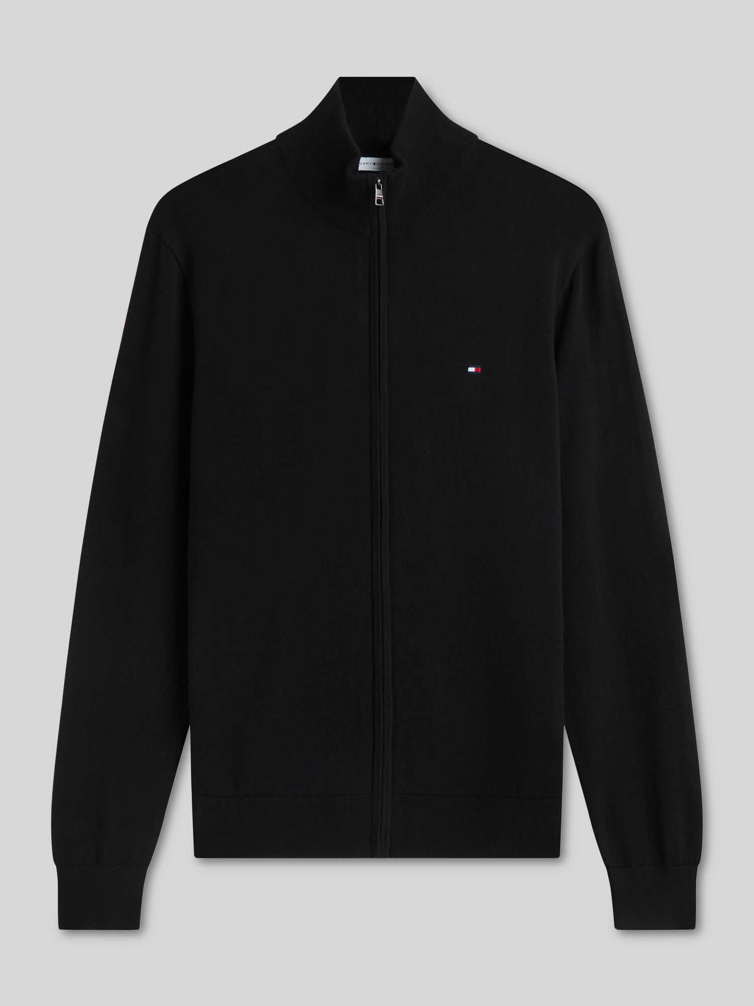 Tommy Hilfiger - Herren - Strickjacke - Regular Fit - Schwarz