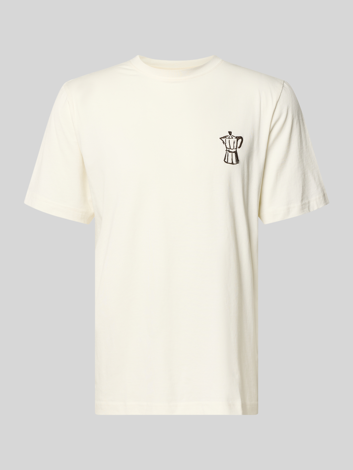 Selected Homme - T-Shirt - Baumwolle - Offwhite - XXL
