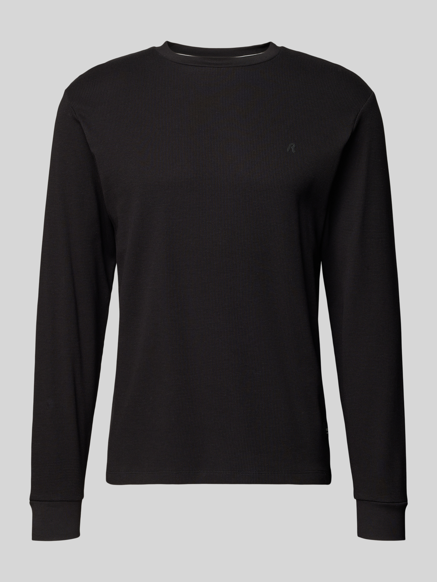 Schwarz Replay Shirt - Longsleeve - Regular Fit - Rundhals - Struktur - Gr. Xxl - Bild 7