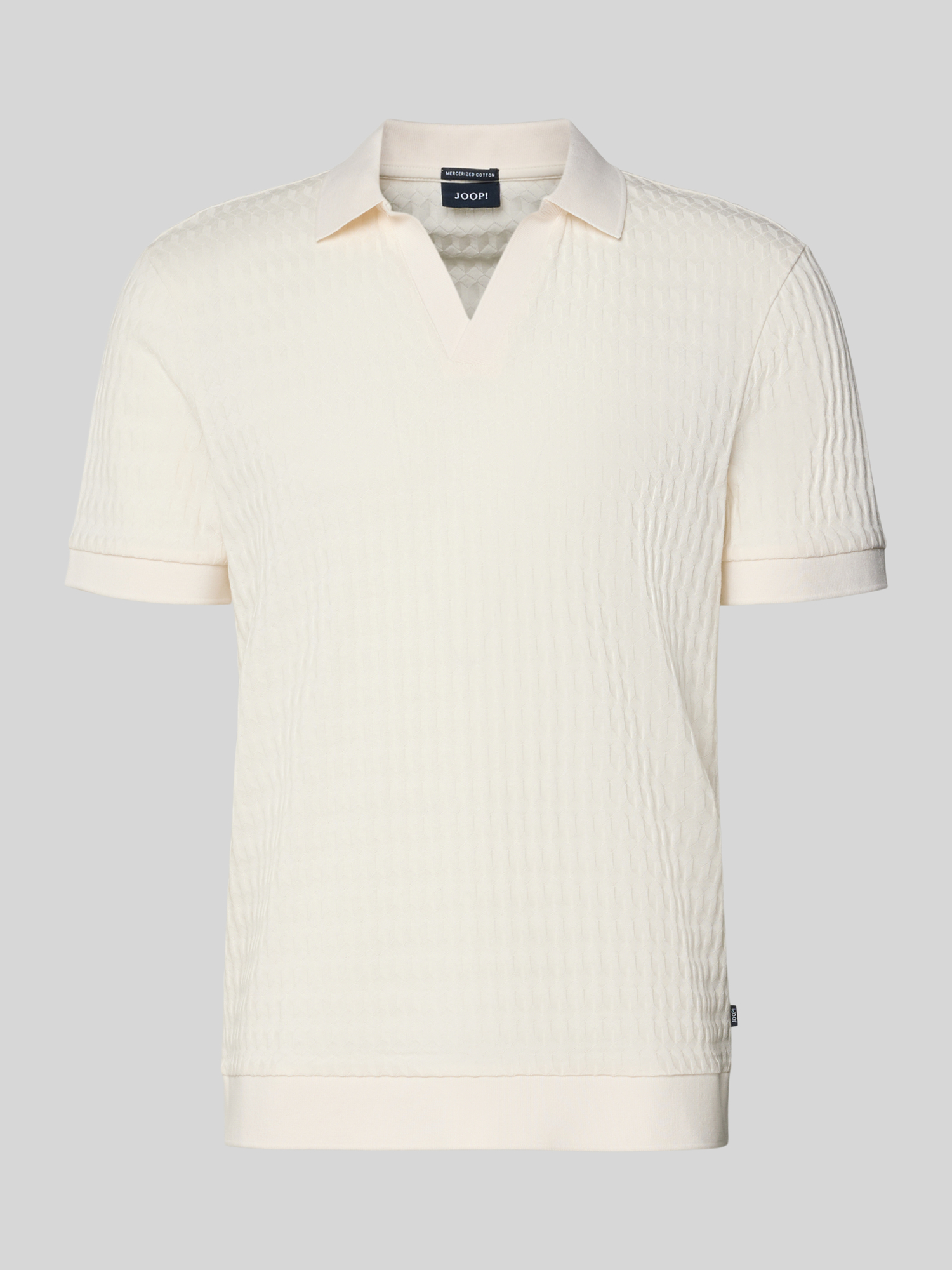 JOOP! Collection Herren Poloshirt Regular Fit Baumwolle Offwhite XXL