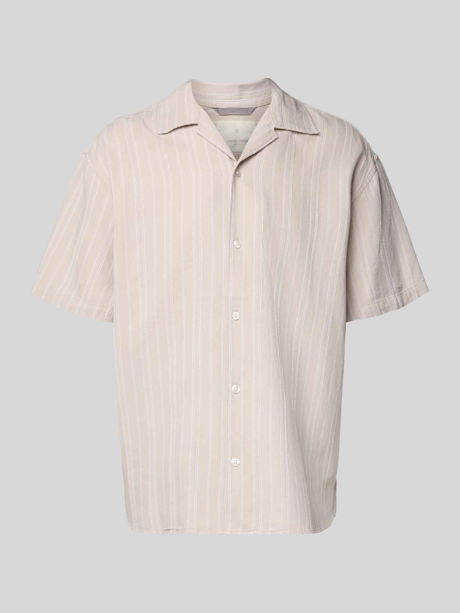 Jack & Jones Premium Herren Hemd Leinen Regular Fit Beige XL