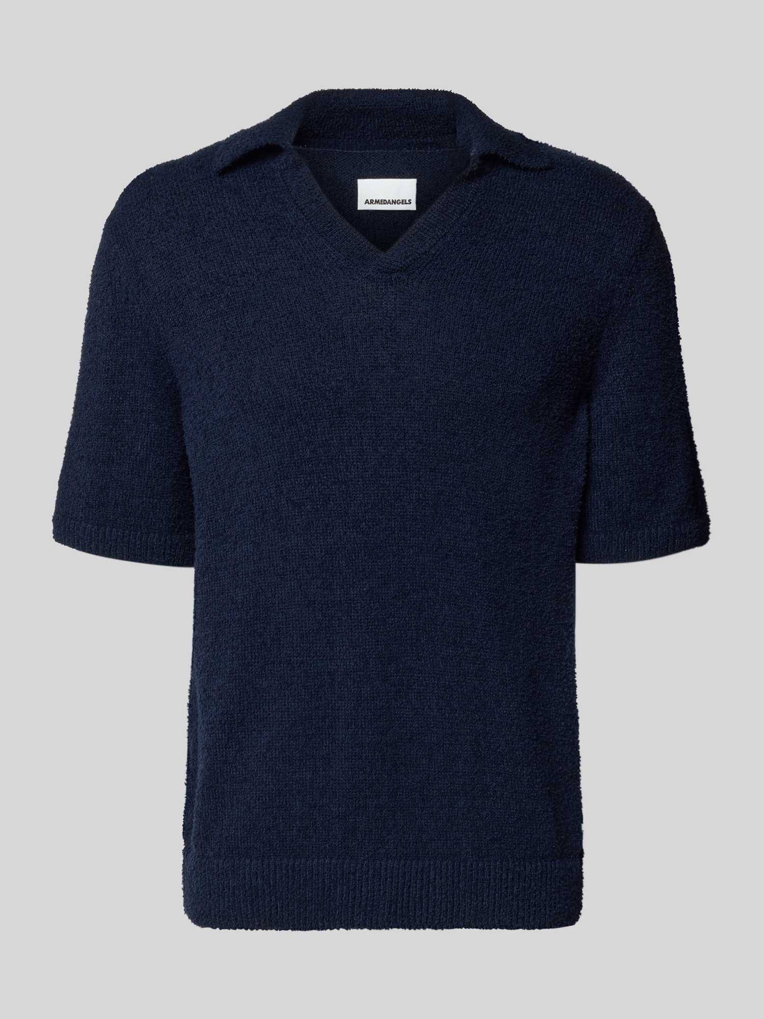 ARMEDANGELS Herren Poloshirt L Marine Bio-Baumwolle