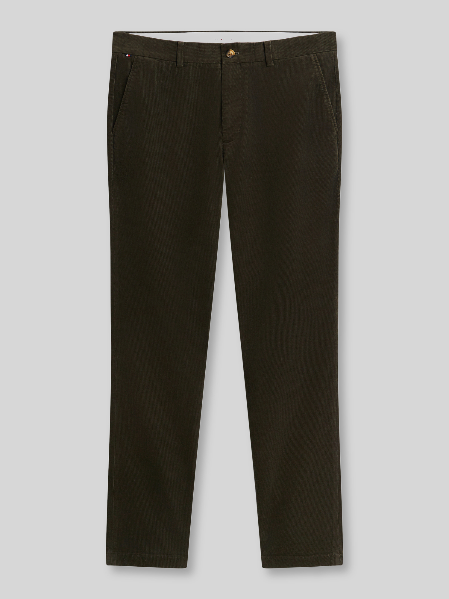 Tommy Hilfiger Herren Oliv Cordhosen, Grün, Gr. 36/32