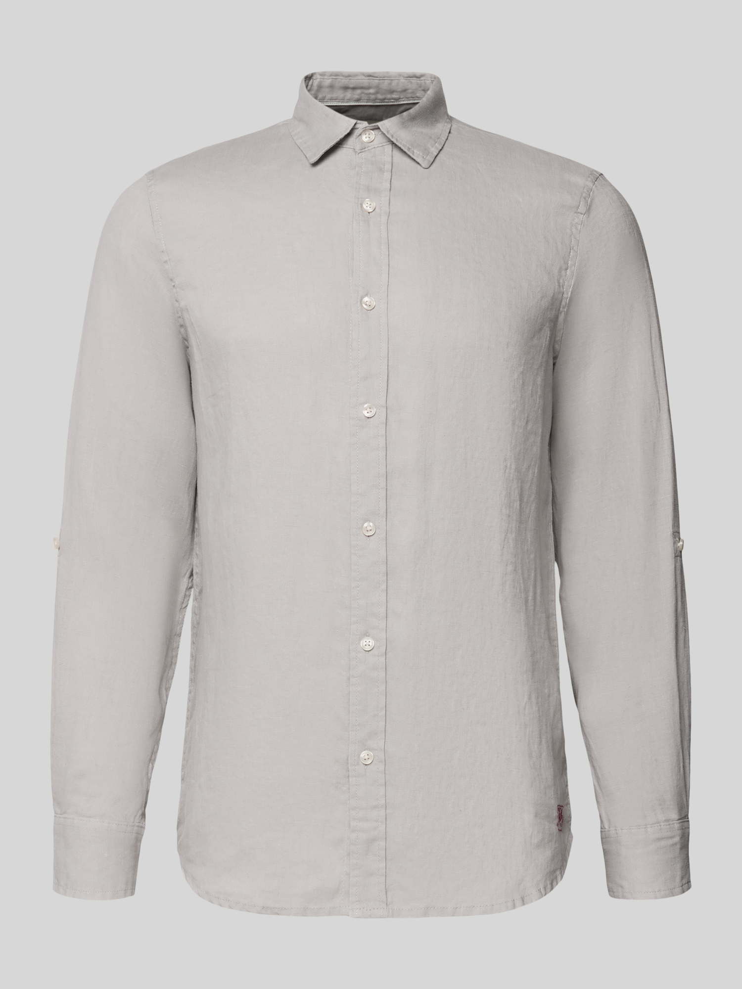 Scotch & Soda - Hemd - Leinen - Hellgrau - XL