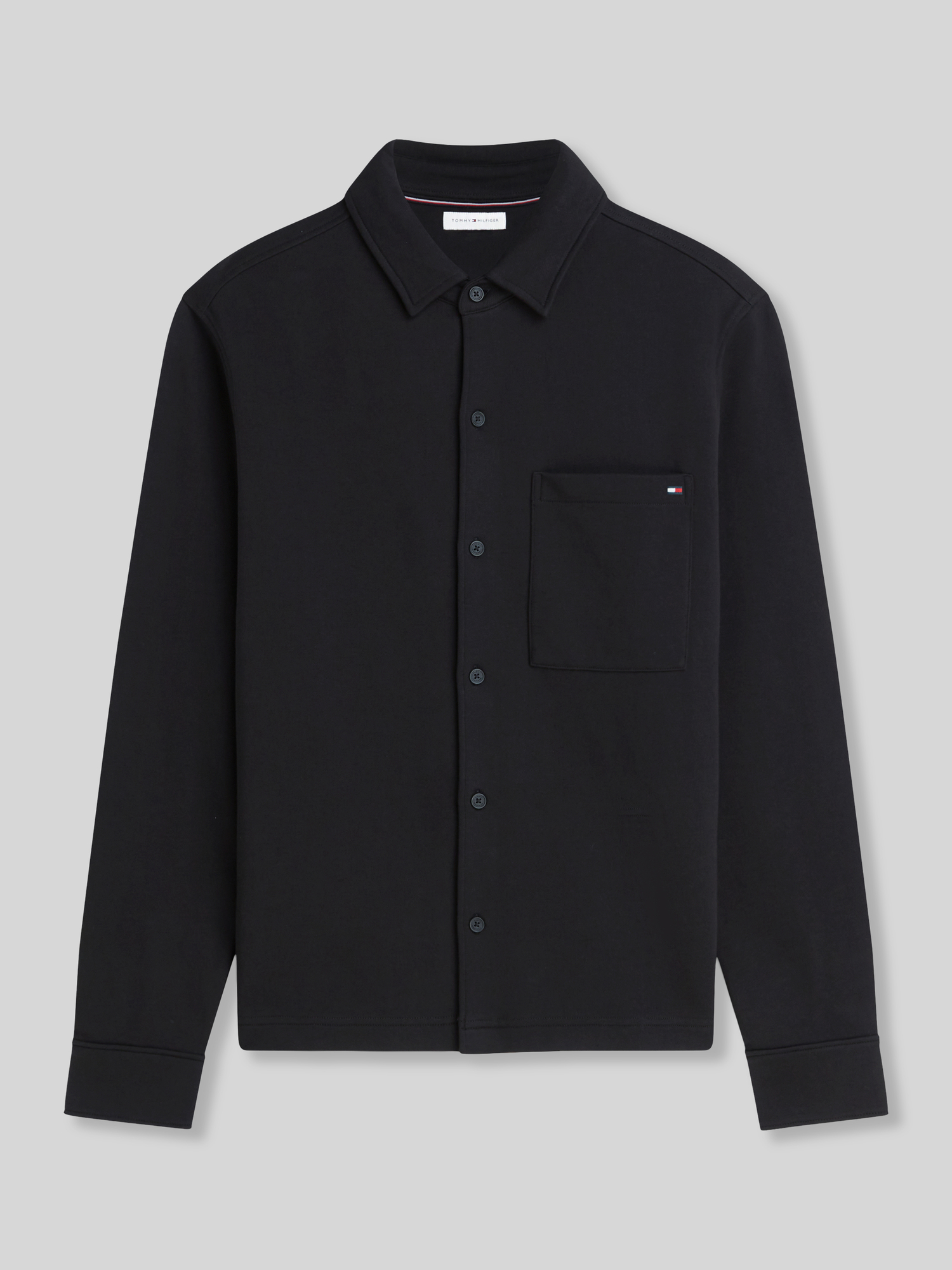 Tommy Hilfiger Herren Schwarz Hemd Aus Baumwolle, Gr. S - Bild 2