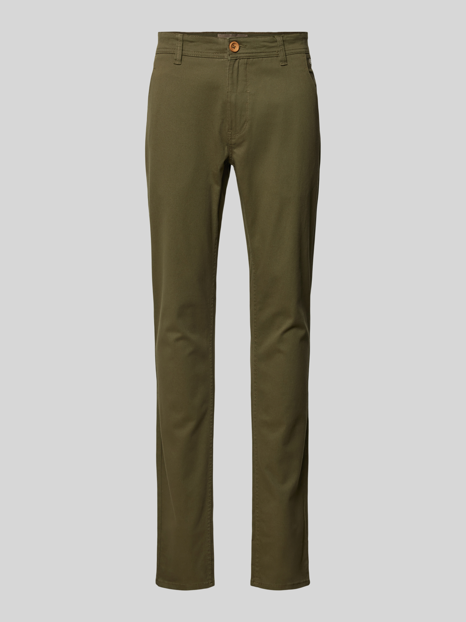 Blend - Herren - Slim Fit Hose - 31/34 - Oliv - Elasthan