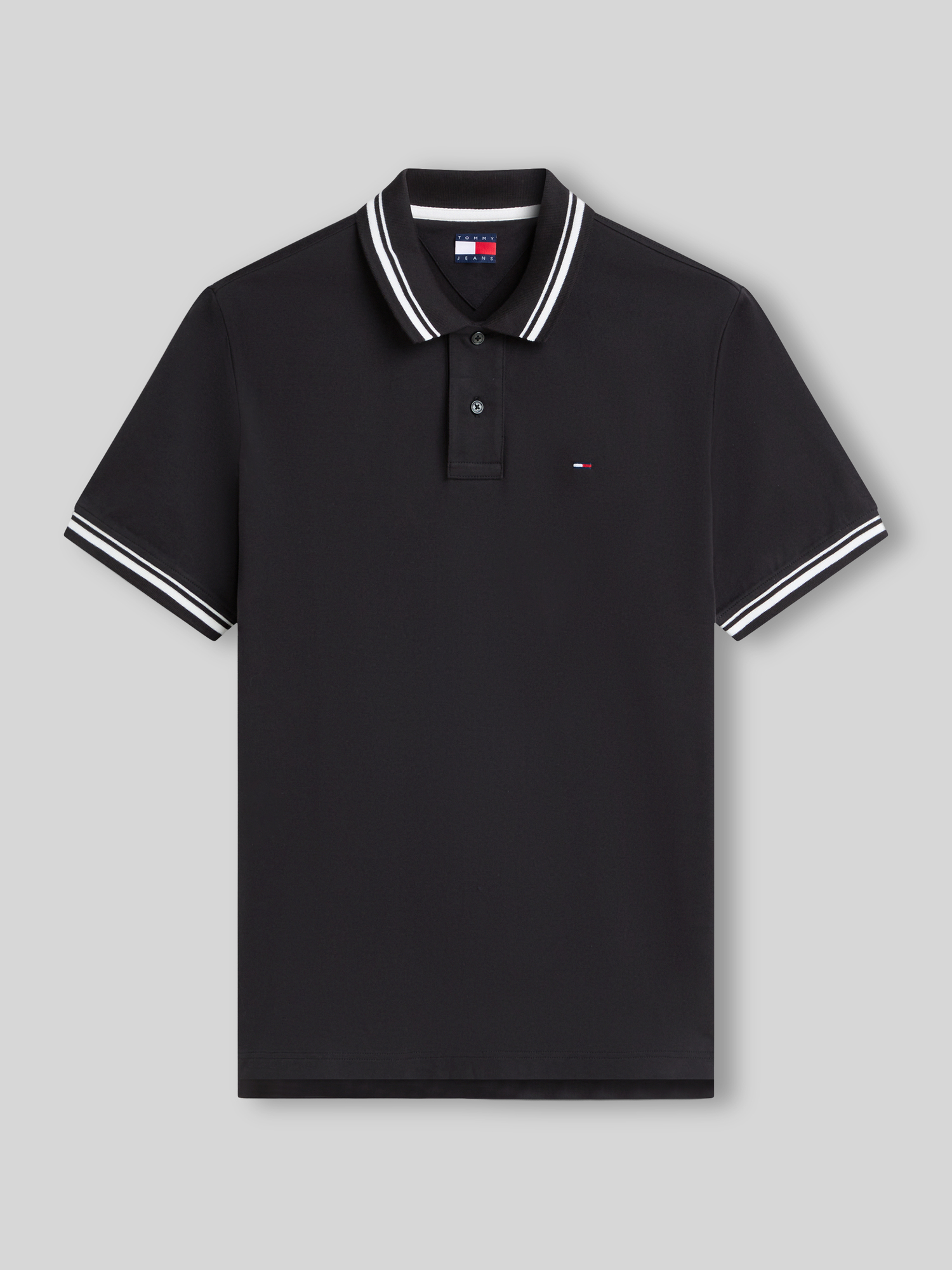 Tommy Jeans - Herren - Poloshirt - M - Schwarz