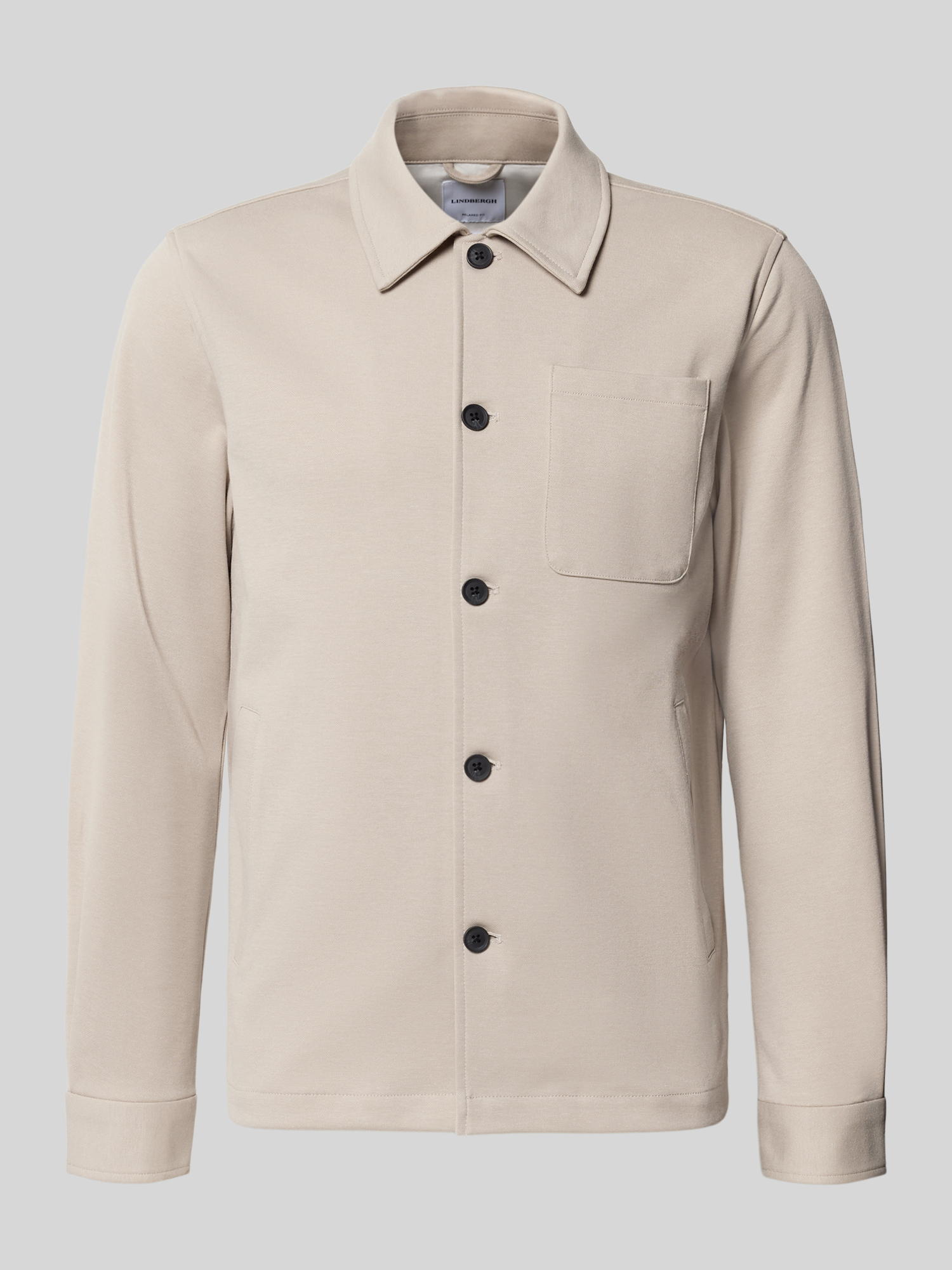 Lindbergh Herren Sand Hemdjacken, Beige, Gr. Xl