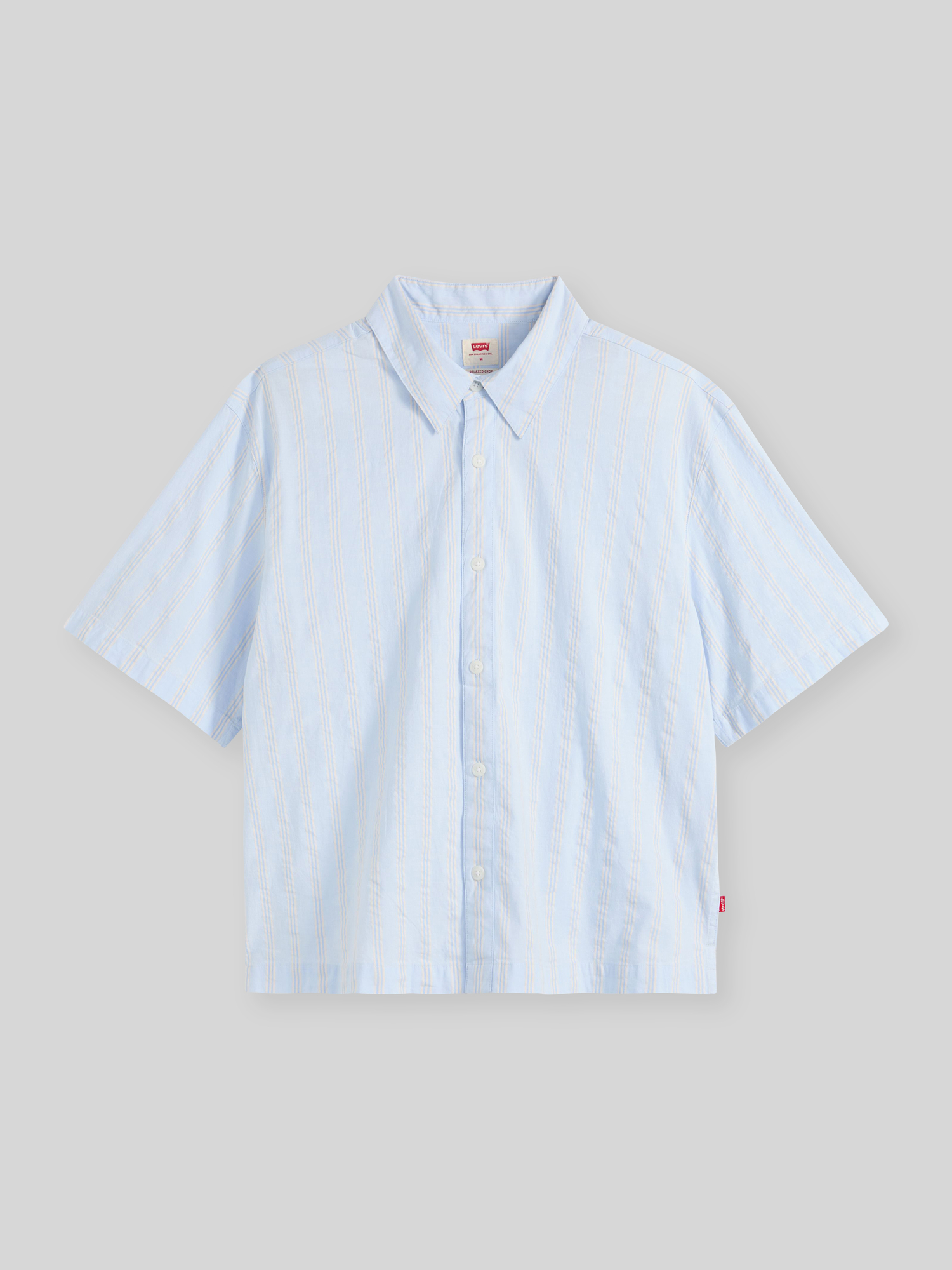 Levi's® Herren Freizeithemd Regular Fit Gr. M Hellblau