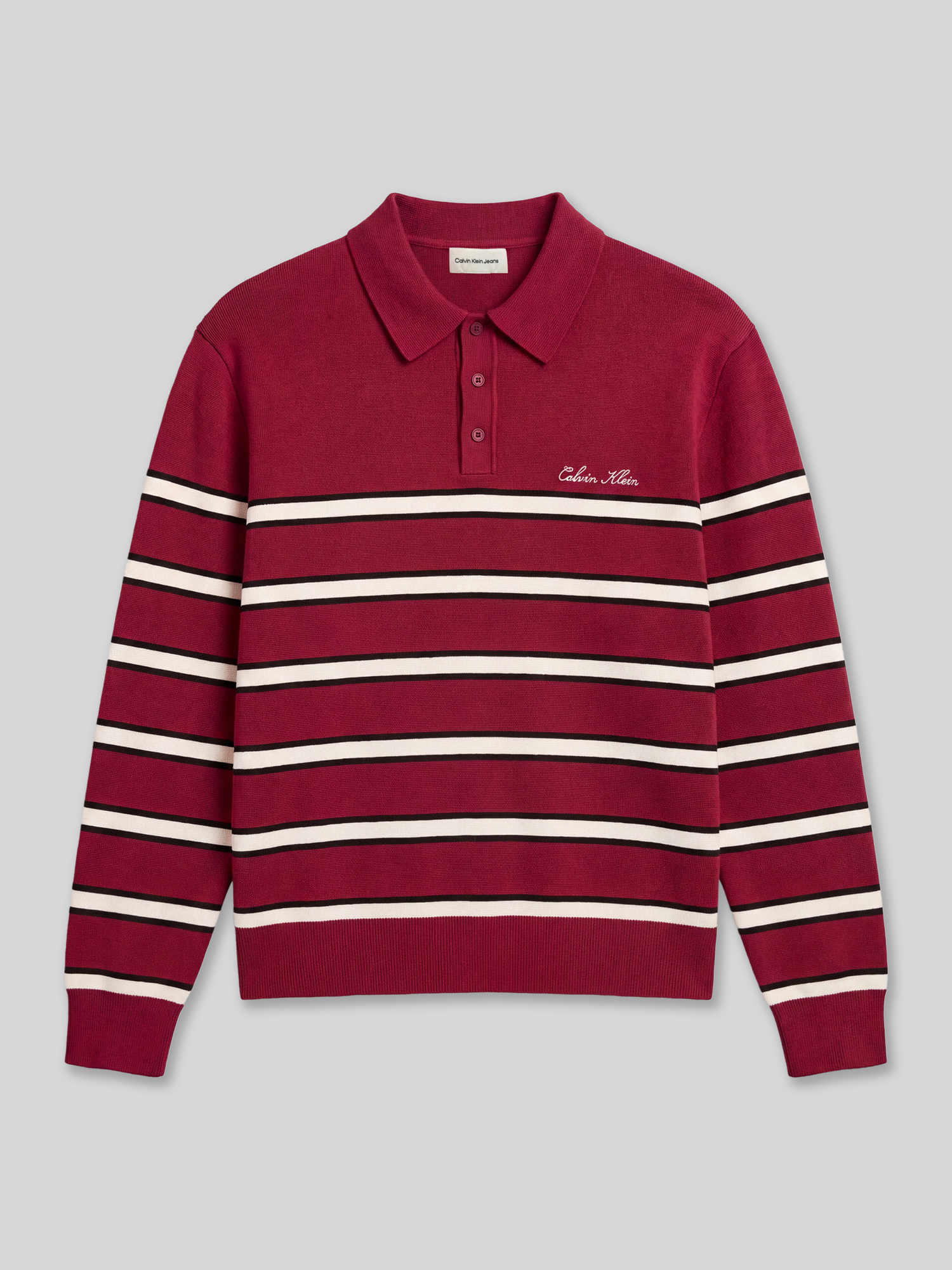 Calvin Klein Jeans Herren Bordeaux Calvin Klein Sweatshirts, Gr. Xl