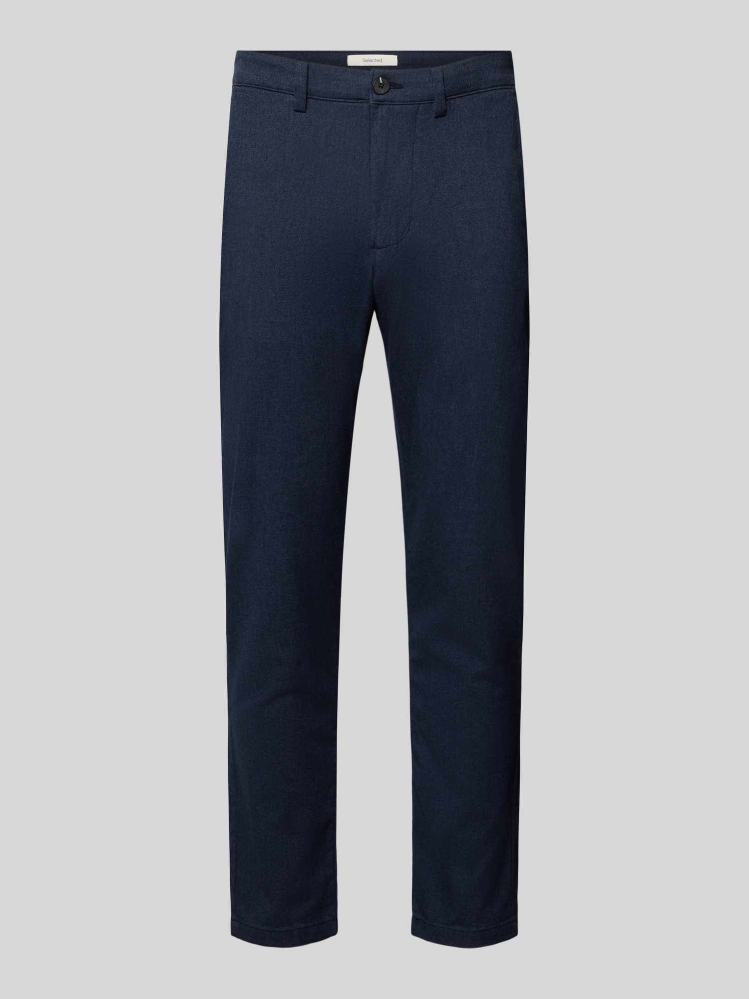 Selected Herren Business-Hose aus Baumwollmix in Marine, Größe 34/32