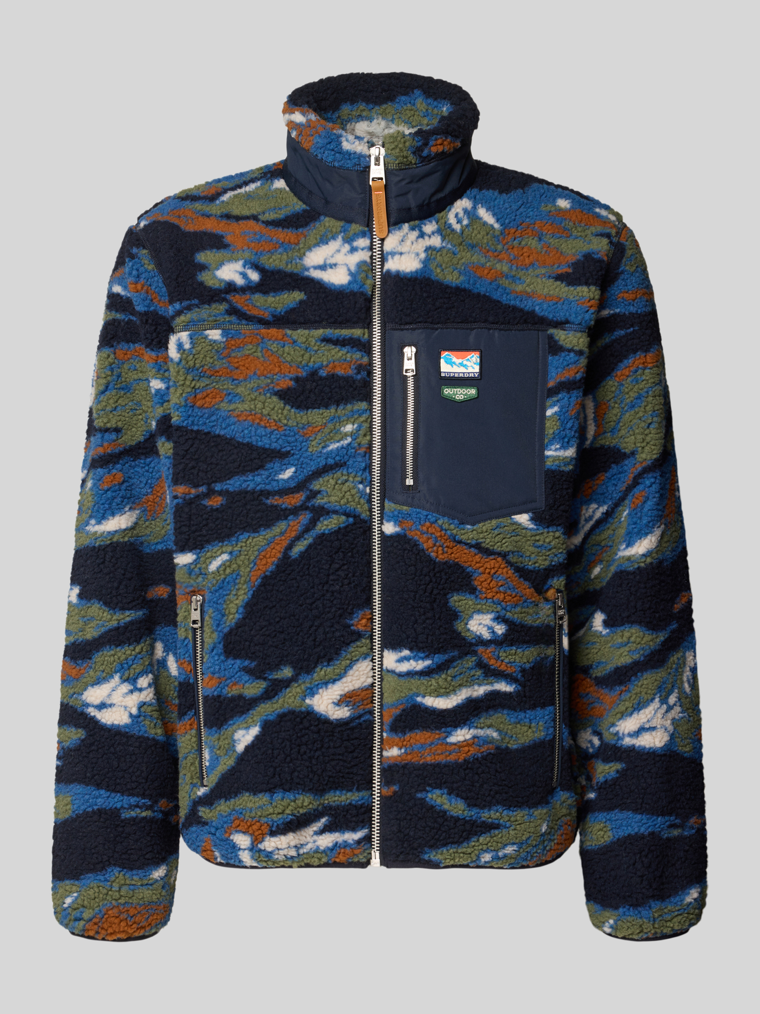 Superdry Jacke Terrain Fleece Multicolour Blau Dunkelblau Größe L - Bild 7