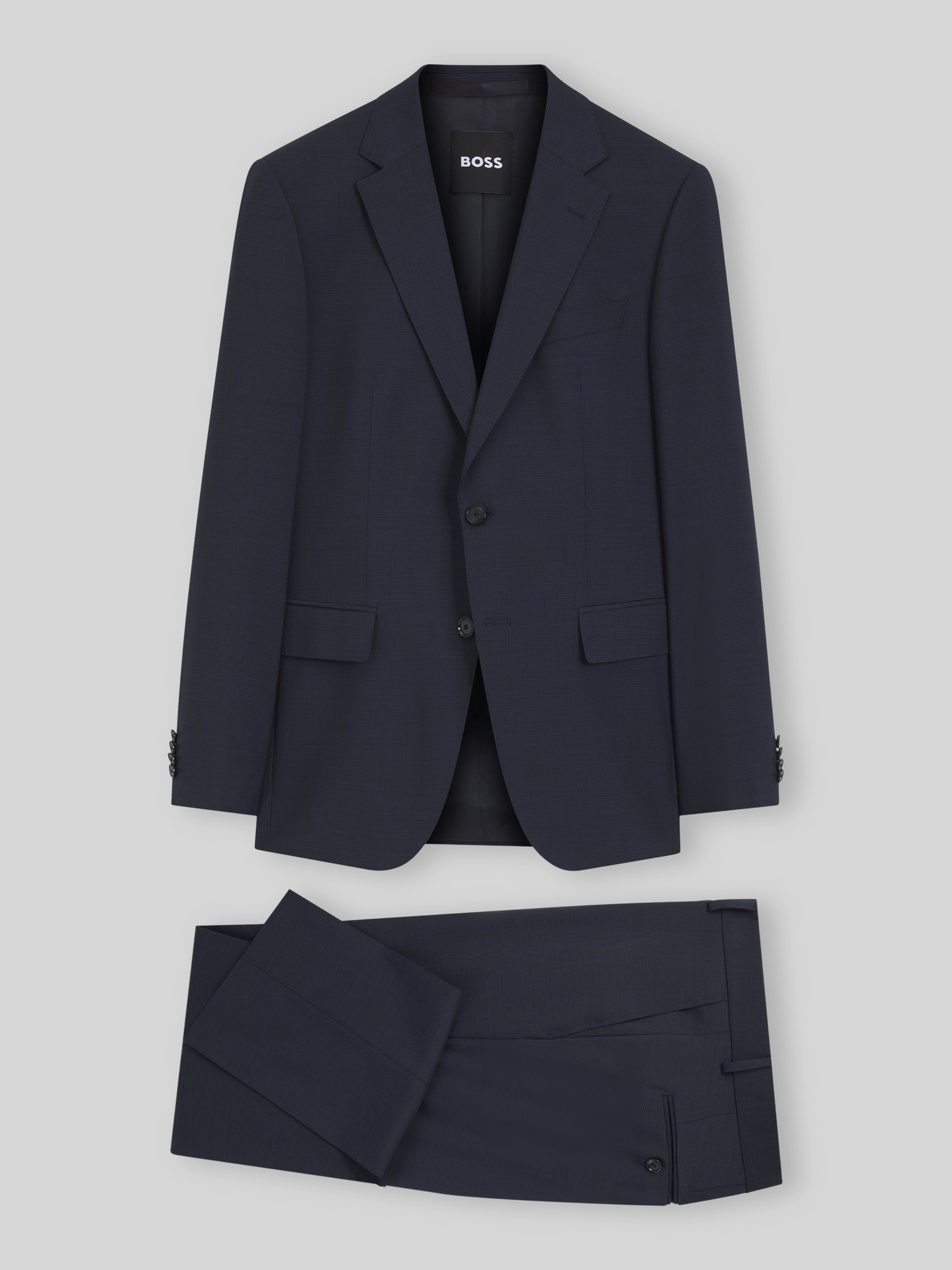 BOSS - Herren - Anzug - Slim Fit - Schurwolle - Blau - Gr. 52