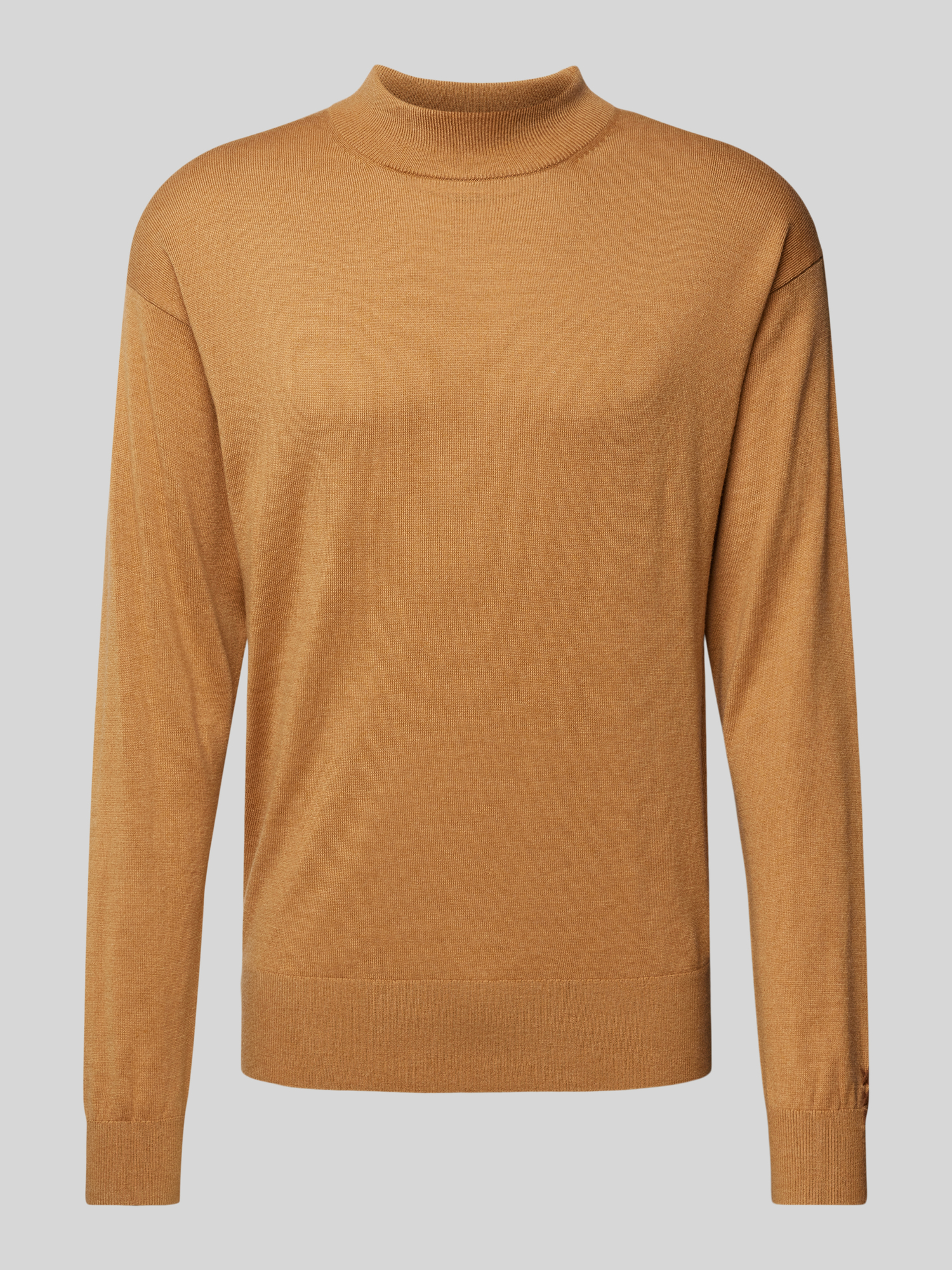 Scotch & Soda Herren Pullover Woll-Mix Stehkragen Camel Gr. XL