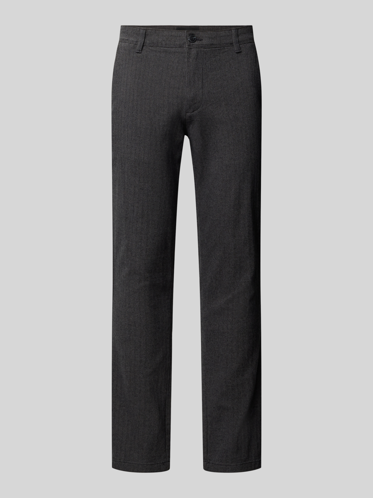 Jack & Jones Herren Grau – Slim-Fit-Chinohose In Dunkel Mit Fischgrätmuster - Bild 6