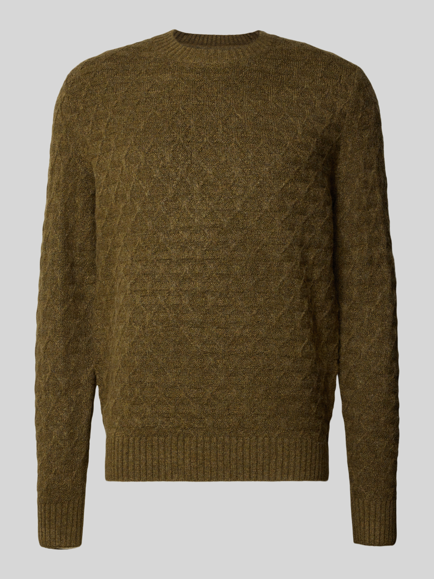 Jack & Jones Premium Herren Pullover Regular Fit Woll-Mix Camel Gr. XL