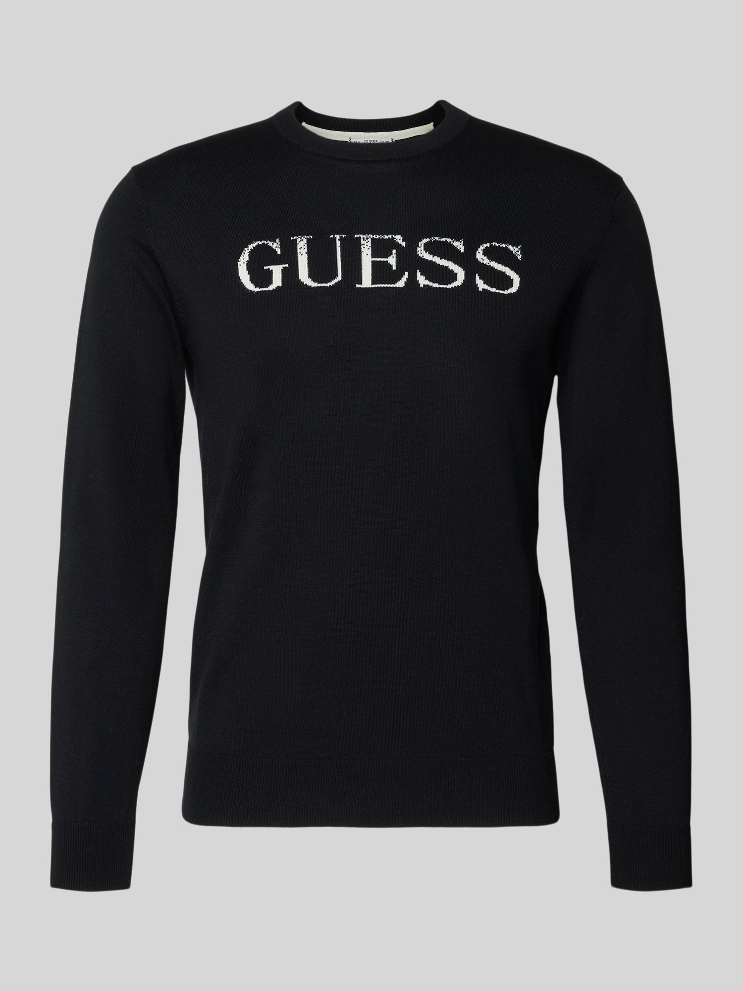 Guess Pullover Herren Baumwolle Schwarz XL