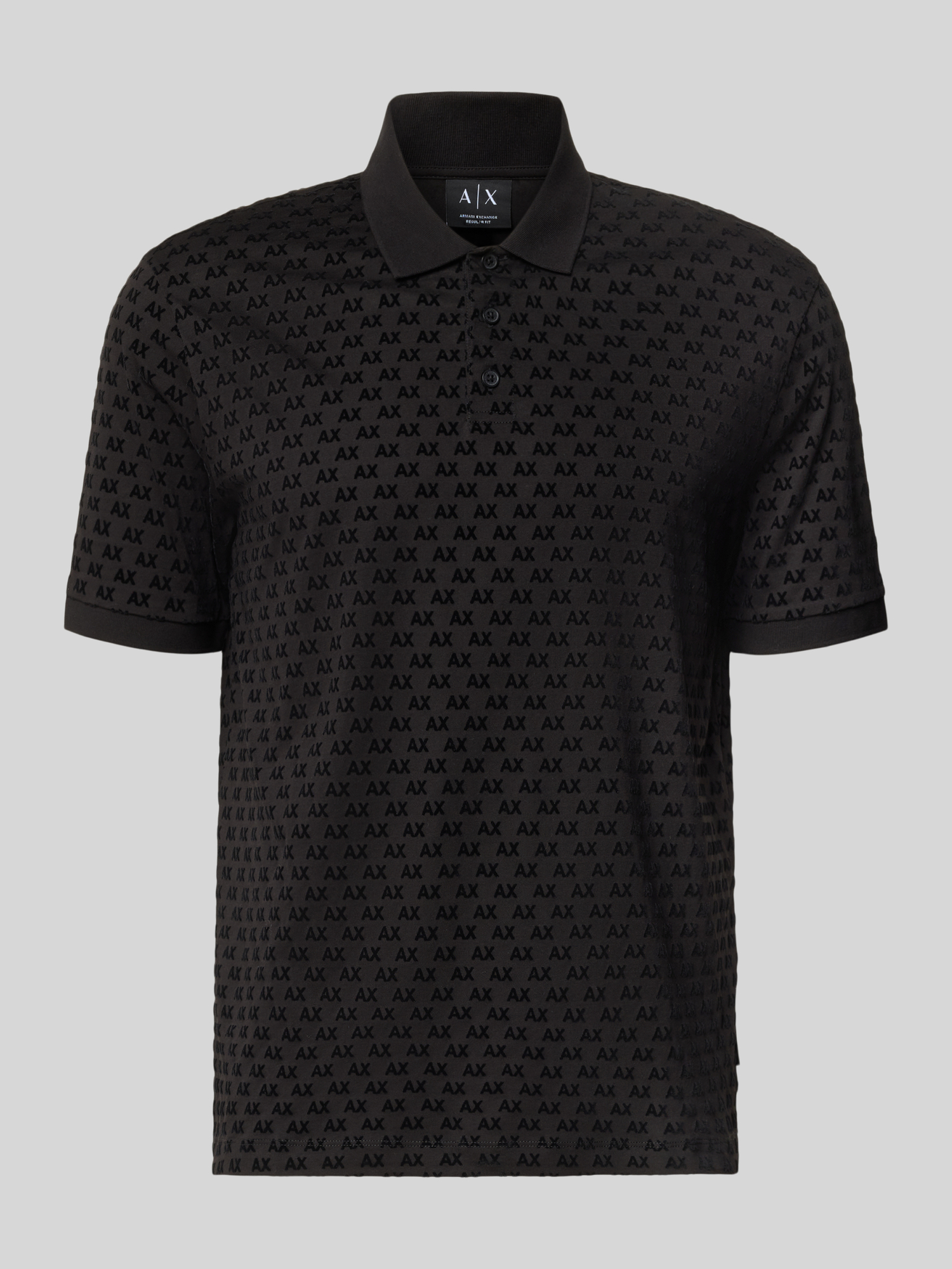 Armani Exchange - Herren - Poloshirt - Regular Fit - M - Schwarz
