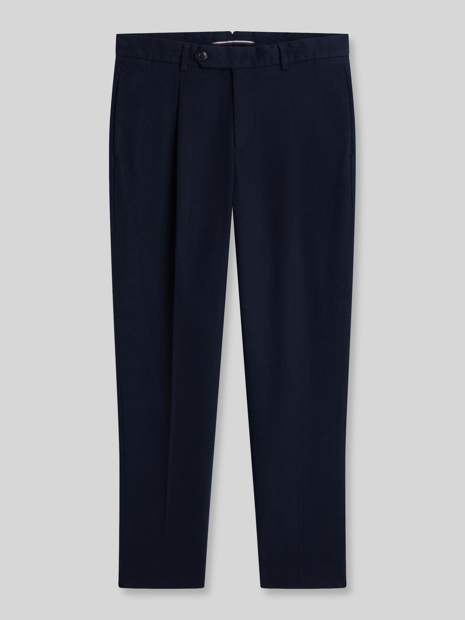 Tommy Hilfiger - Herren - Bundfaltenhose - Tapered Fit - Marine - 33/32