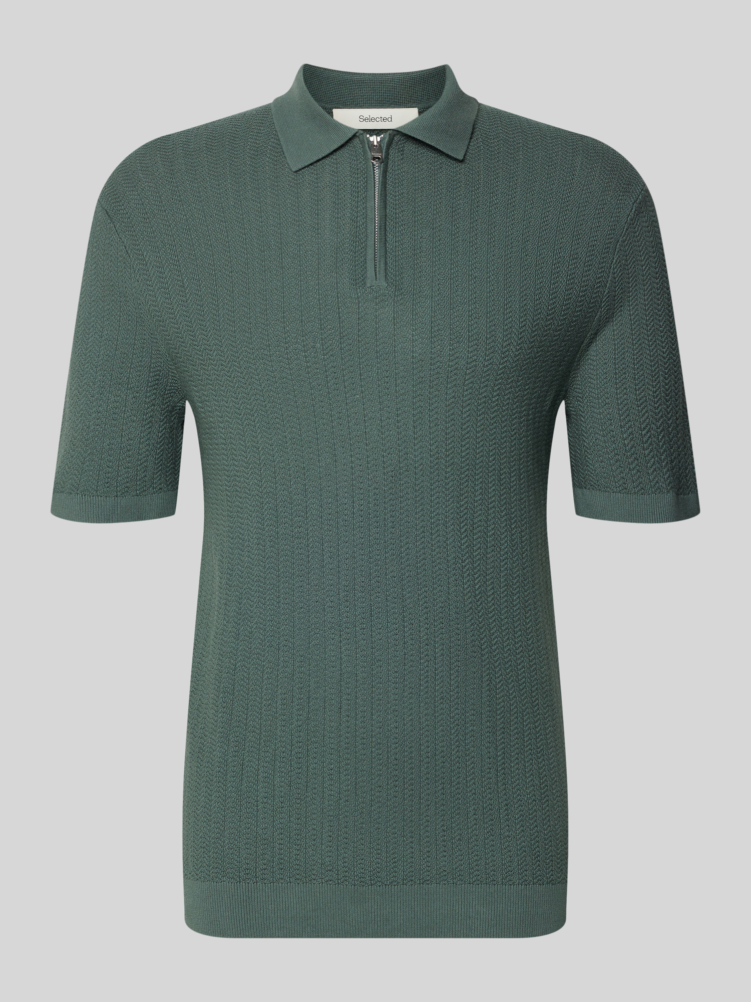 Selected Homme Herren Poloshirt Gr. XL Grün 100% Bio-Baumwolle