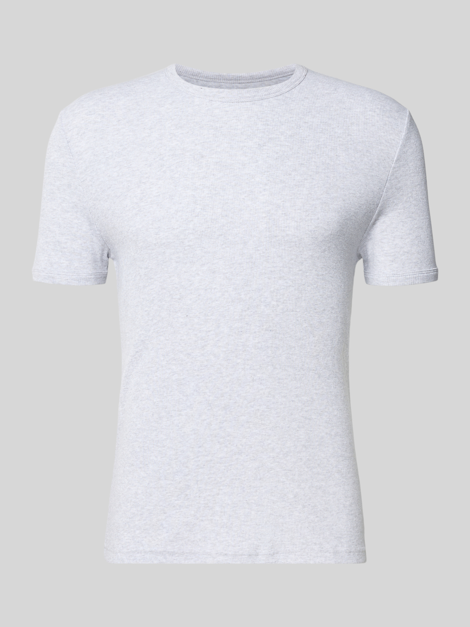 REVIEW Herren T-Shirt L Hellgrau Melange