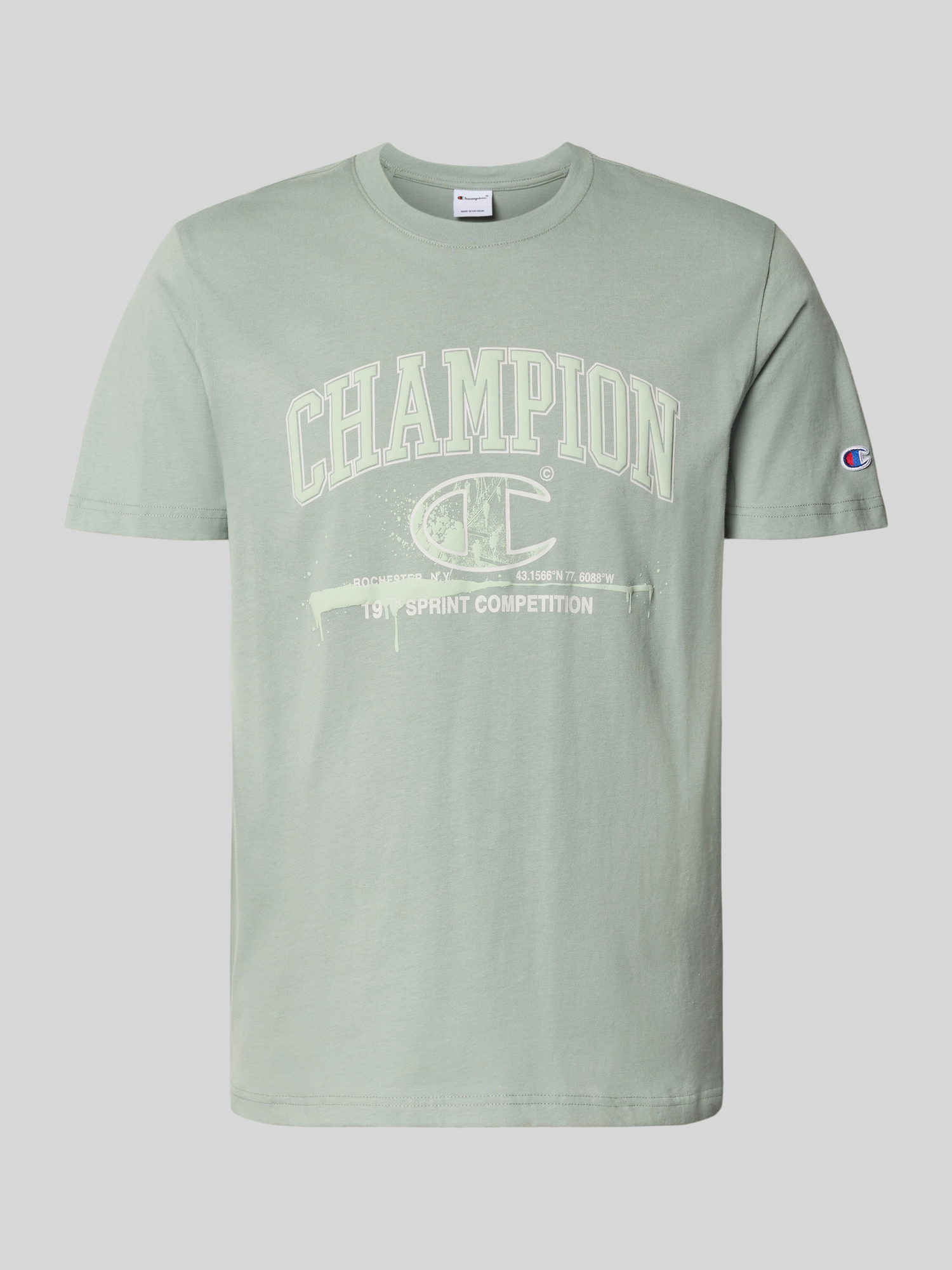 Champion - Herren T-Shirt - Baumwolle - L - Grün