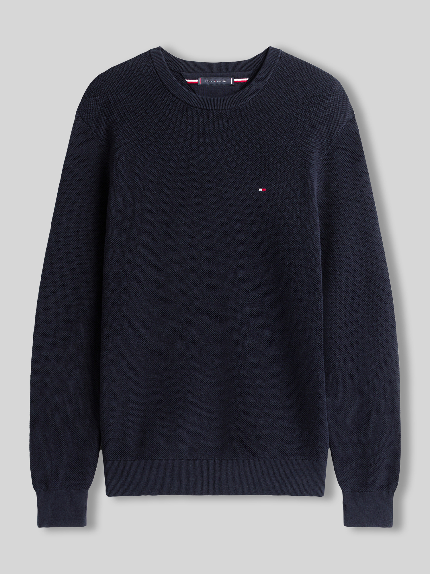 Tommy Hilfiger - Essential Structure Rundhals - Knitwear - Herren - Blau - 2XL - Bild 7