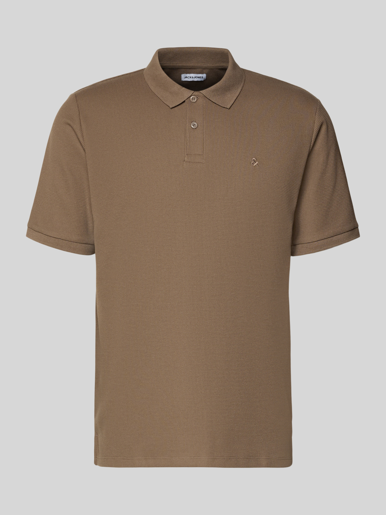 Jack & Jones Herren Poloshirt Regular Fit Gr. M - Strukturmuster